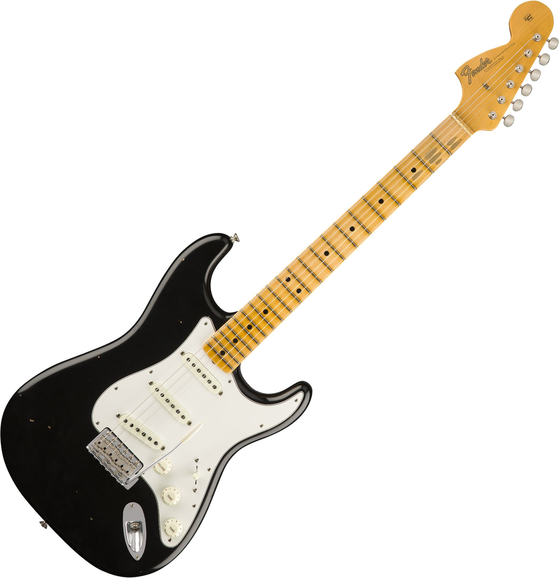 Fender Custom Shop Jimi Hendrix Strat Voodoo Child Signature 2018 Mn - Journeyman Relic Black - Guitarra eléctrica con forma de str. - Main picture