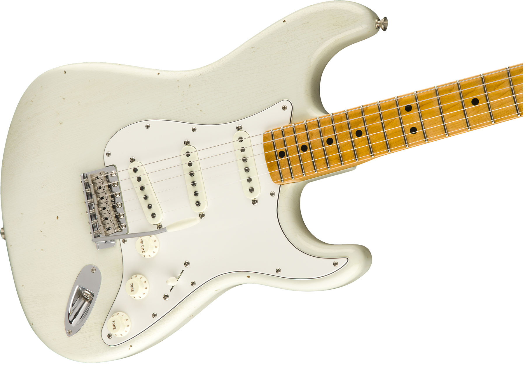 Fender Custom Shop Jimi Hendrix Strat Voodoo Child Signature 2018 Mn - Journeyman Relic Olympic White - Guitarra eléctrica con forma de str. - Variati