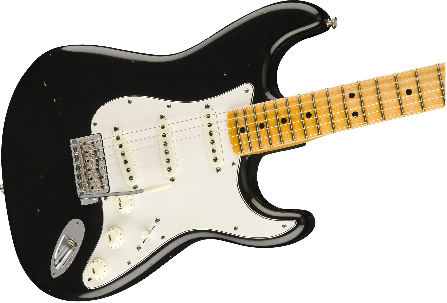 Fender Custom Shop Jimi Hendrix Strat Voodoo Child Signature 2018 Mn - Journeyman Relic Black - Guitarra eléctrica con forma de str. - Variation 2