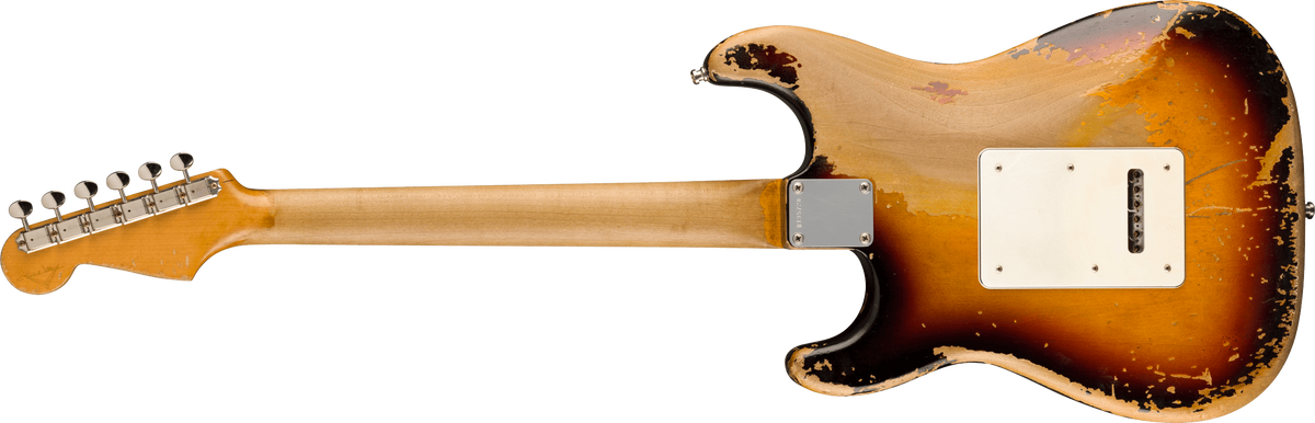 Fender Custom Shop John Frusciante Masterbuilt P.waller 3s Trem Rw - Heavy Relic 3-color Sunburst - Guitarra eléctrica de autor - Variation 1