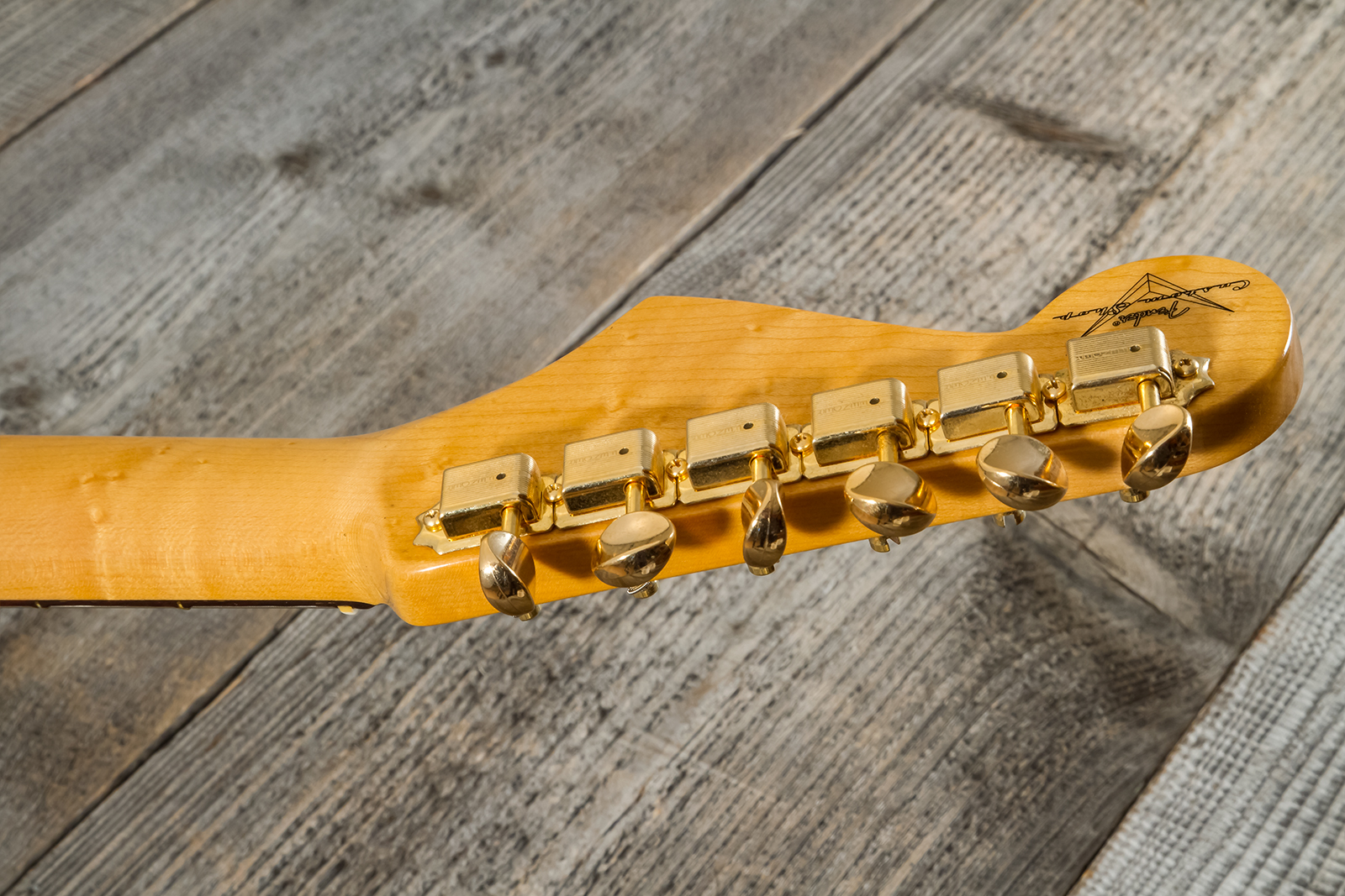 Fender Custom Shop Johnny A Strat Signature 3s Trem Rw #ja0229 - Time Capsule Sunset Glow Metallic - Guitarra eléctrica con forma de str. - Variation 
