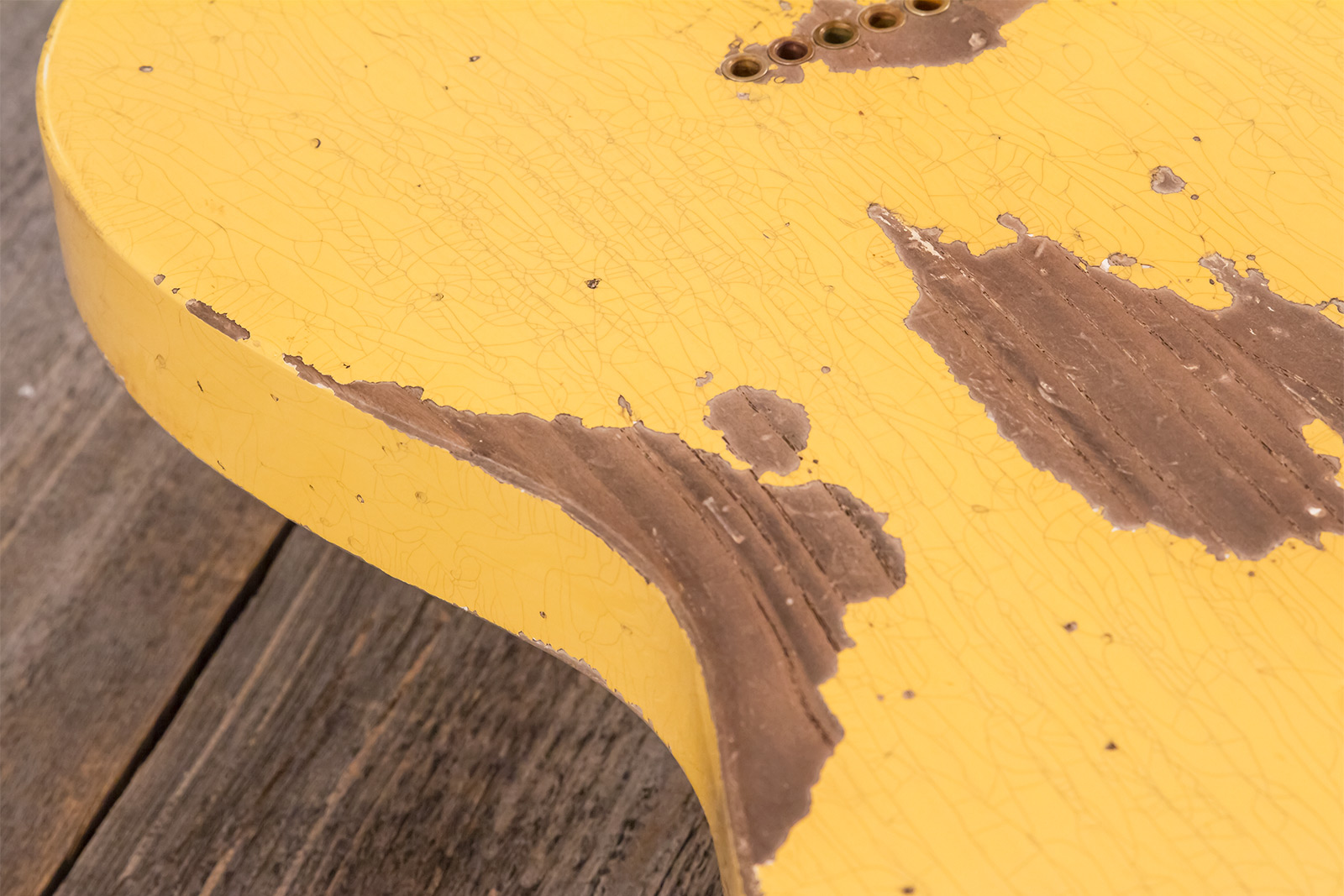 Fender Custom Shop Nocaster Tele 1951 2s Ht Mn #r137320 - Heavy Relic Natural Blonde - Guitarra eléctrica con forma de str. - Variation 11