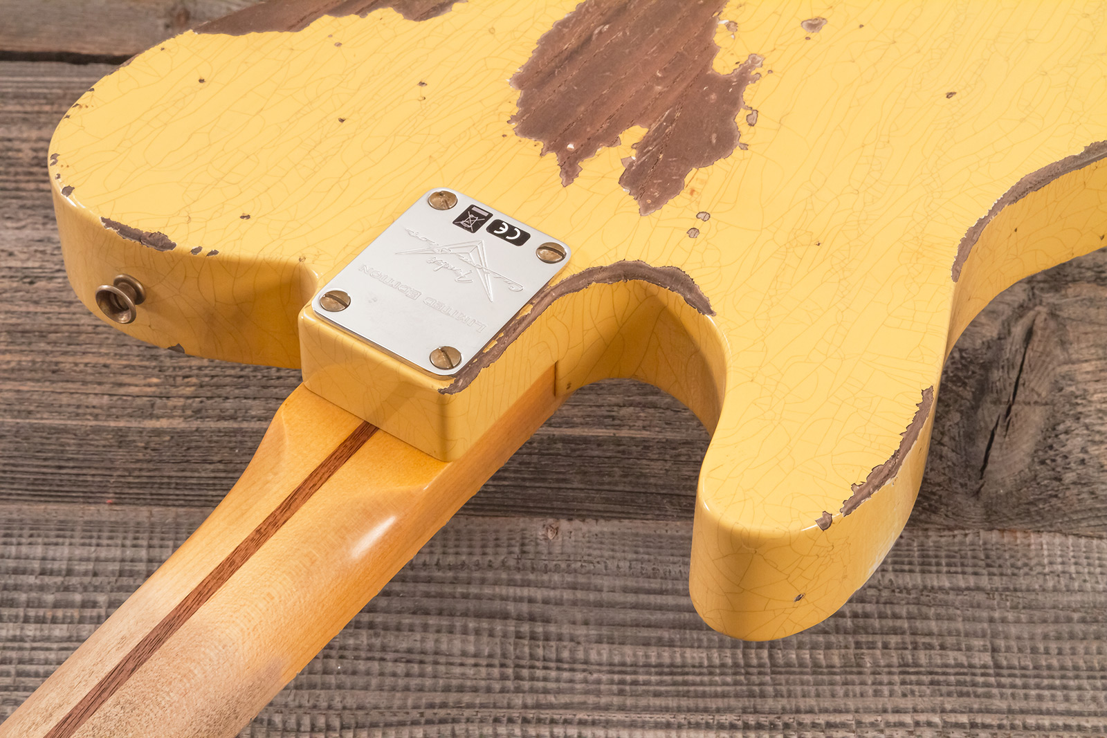 Fender Custom Shop Nocaster Tele 1951 2s Ht Mn #r137320 - Heavy Relic Natural Blonde - Guitarra eléctrica con forma de str. - Variation 8