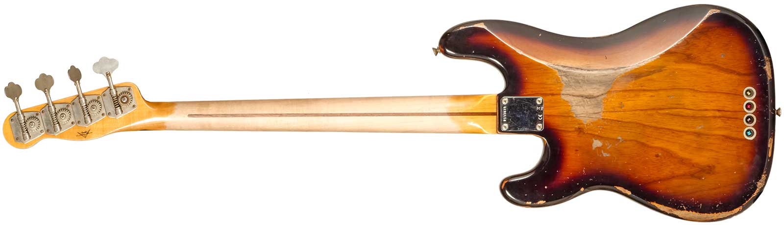 Fender Custom Shop Precision Bass 1955 Mn #r133839 - Heavy Relic 2-color Sunburst - Bajo eléctrico de cuerpo sólido - Variation 1