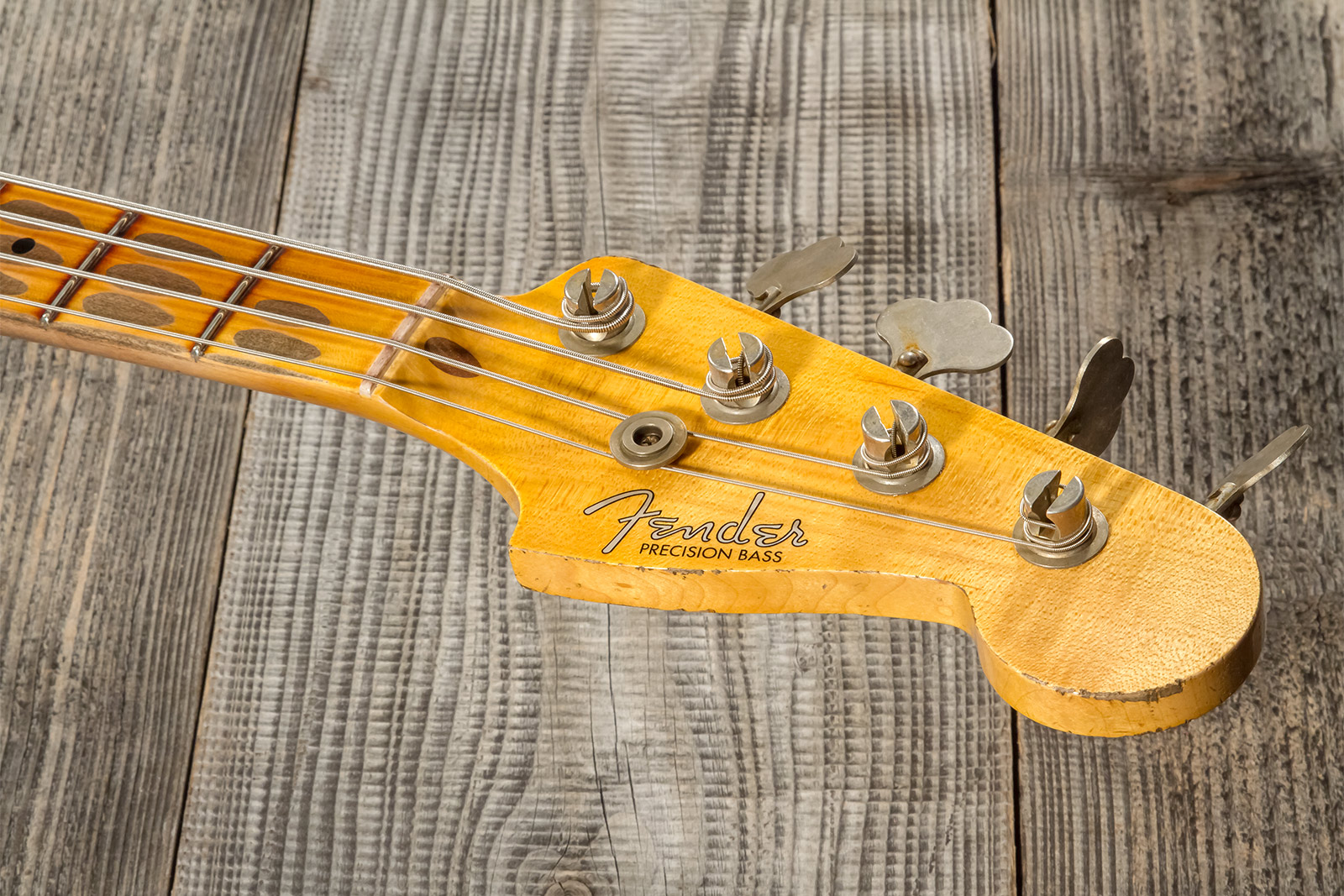 Fender Custom Shop Precision Bass 1958 Mn #cz573256 - Heavy Relic 3-color Sunburst - Bajo eléctrico de cuerpo sólido - Variation 10