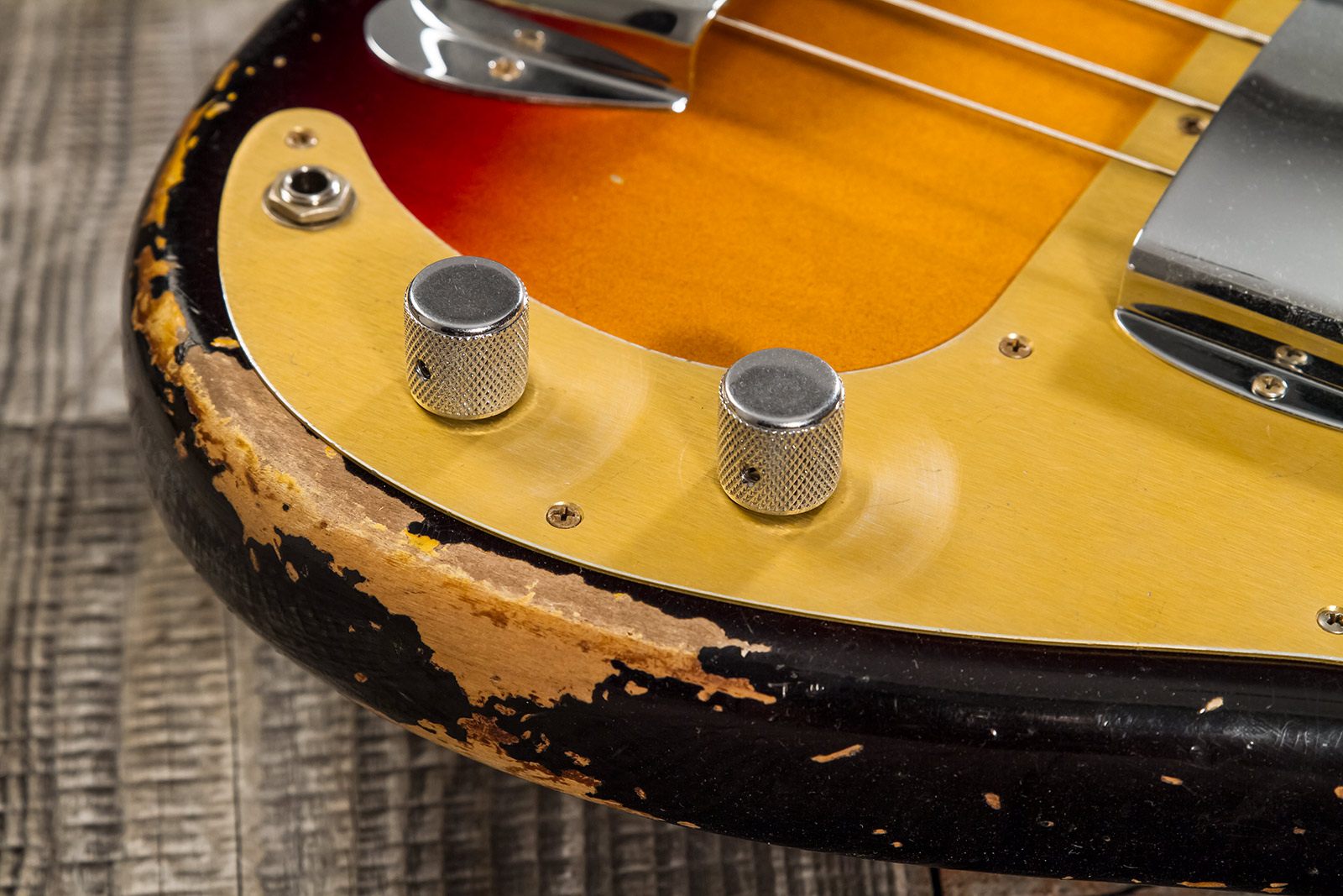 Fender Custom Shop Precision Bass 1958 Mn #cz573256 - Heavy Relic 3-color Sunburst - Bajo eléctrico de cuerpo sólido - Variation 3