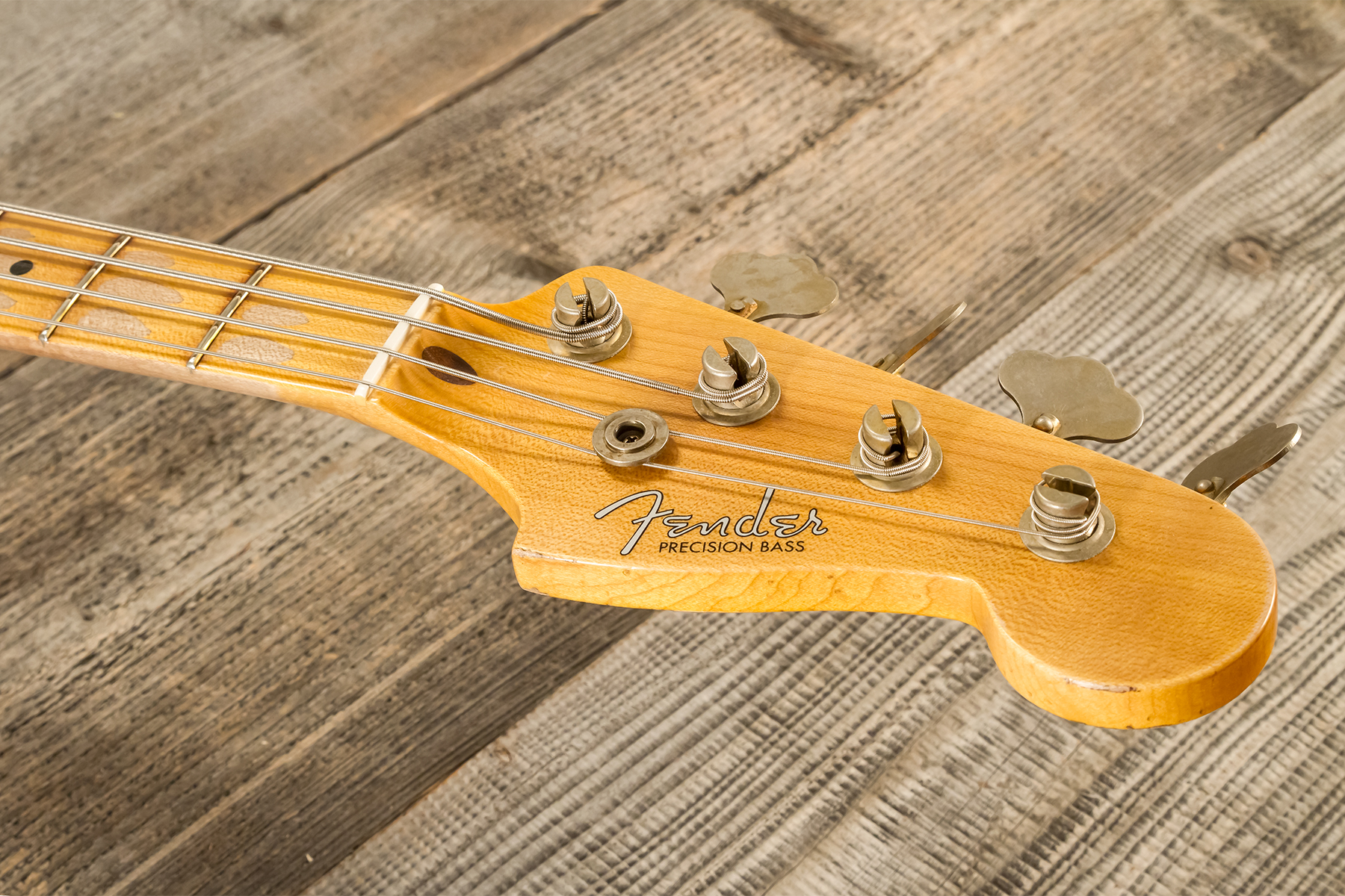 Fender Custom Shop Precision Bass 1958 Mn #cz578373 - Relic Chocolate 3-color Sunburst - Bajo eléctrico de cuerpo sólido - Variation 9