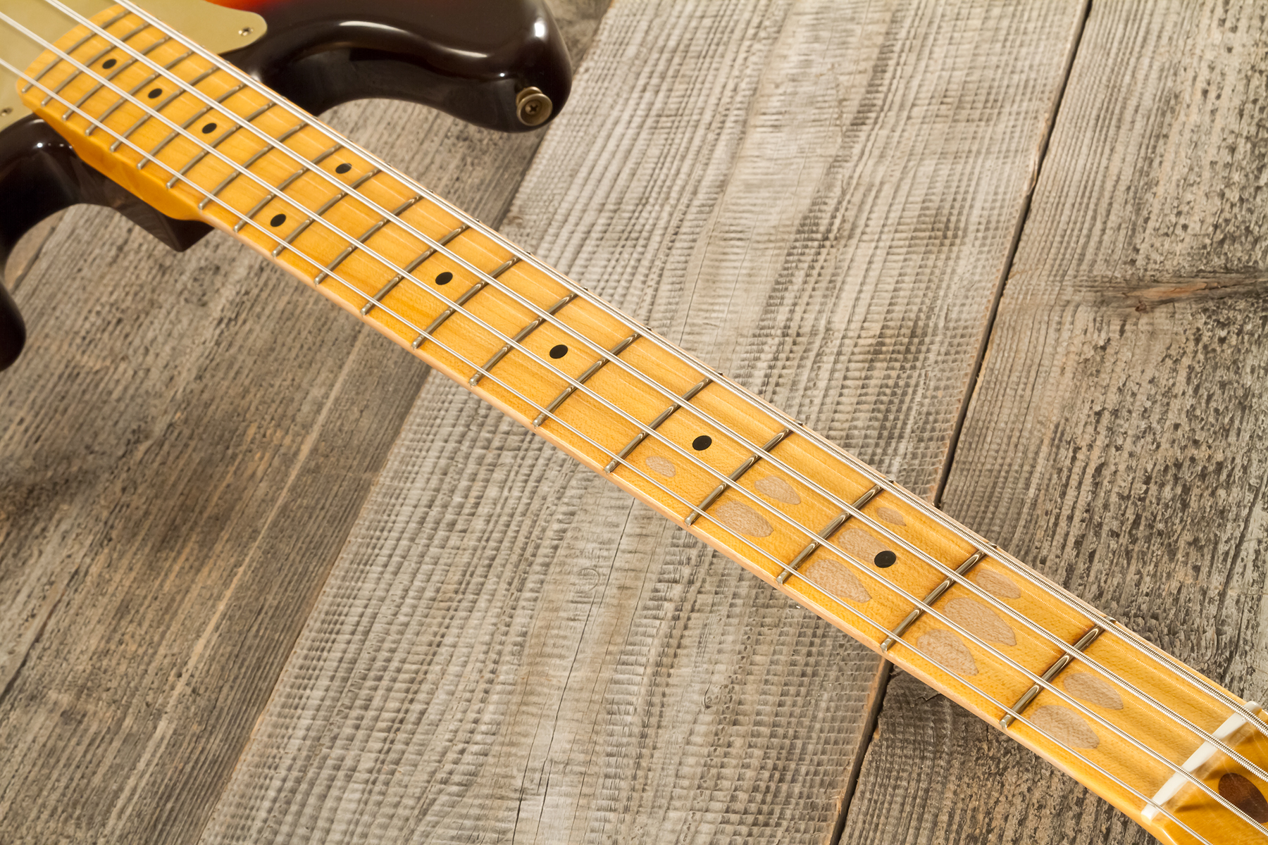 Fender Custom Shop Precision Bass 1958 Mn #cz578373 - Relic Chocolate 3-color Sunburst - Bajo eléctrico de cuerpo sólido - Variation 5