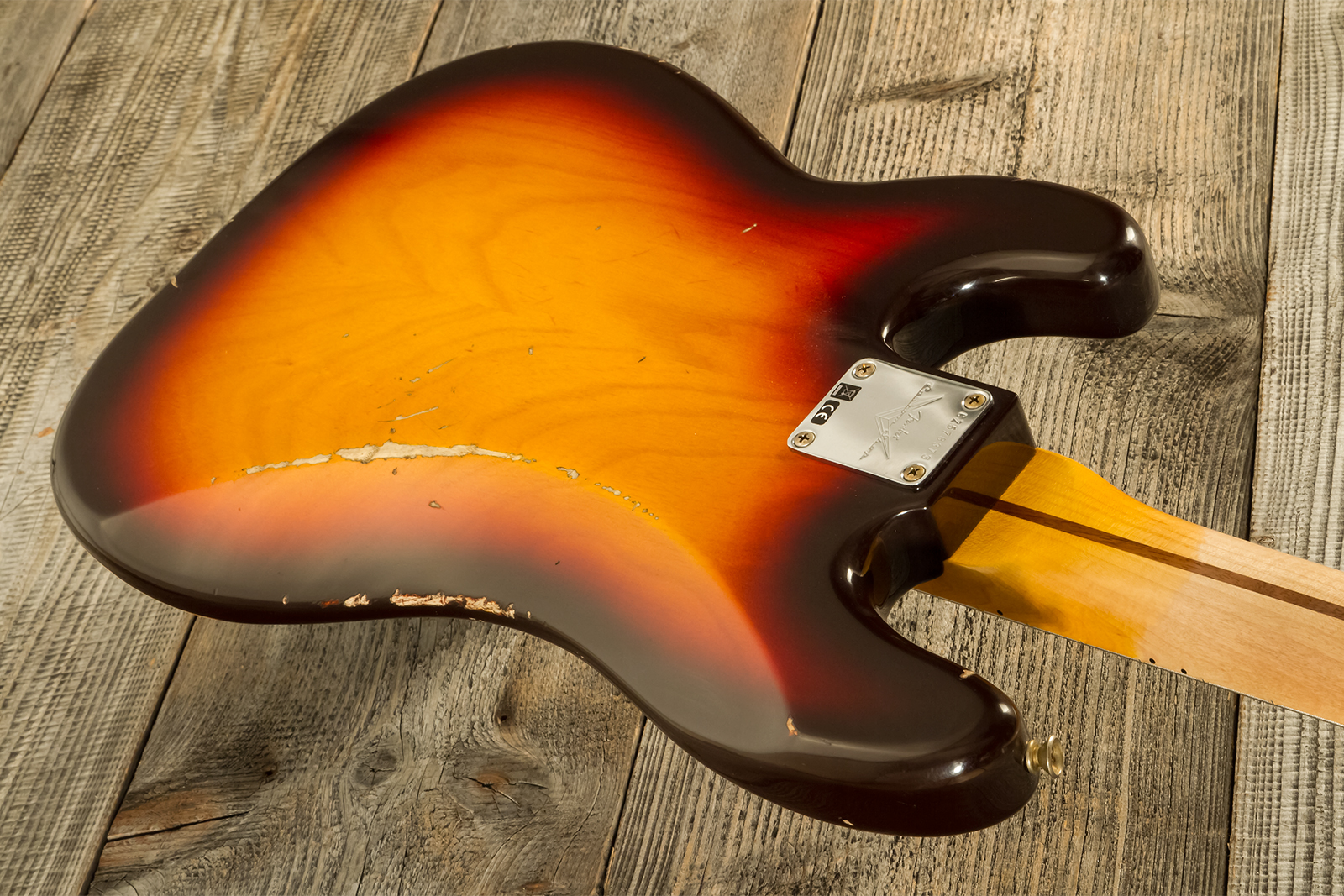 Fender Custom Shop Precision Bass 1958 Mn #cz578373 - Relic Chocolate 3-color Sunburst - Bajo eléctrico de cuerpo sólido - Variation 6