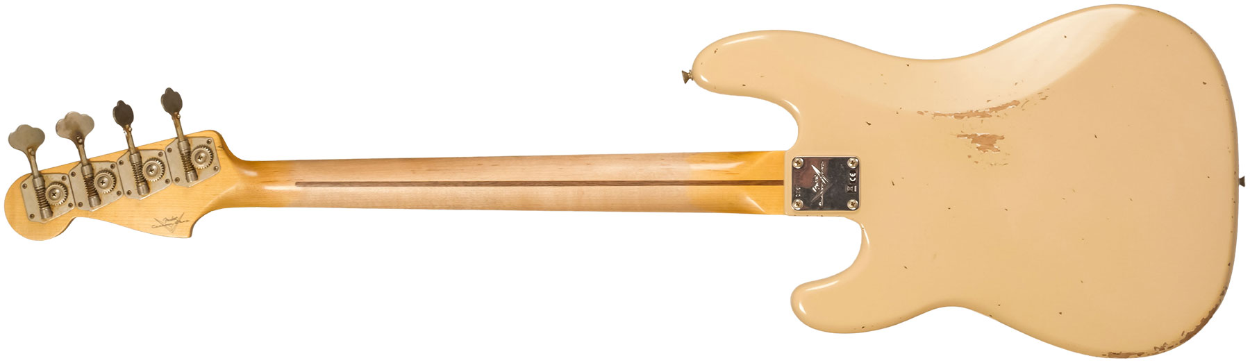Fender Custom Shop Precision Bass 1958 Mn #cz578480 - Relic Aged Desert Sand - Bajo eléctrico de cuerpo sólido - Variation 1