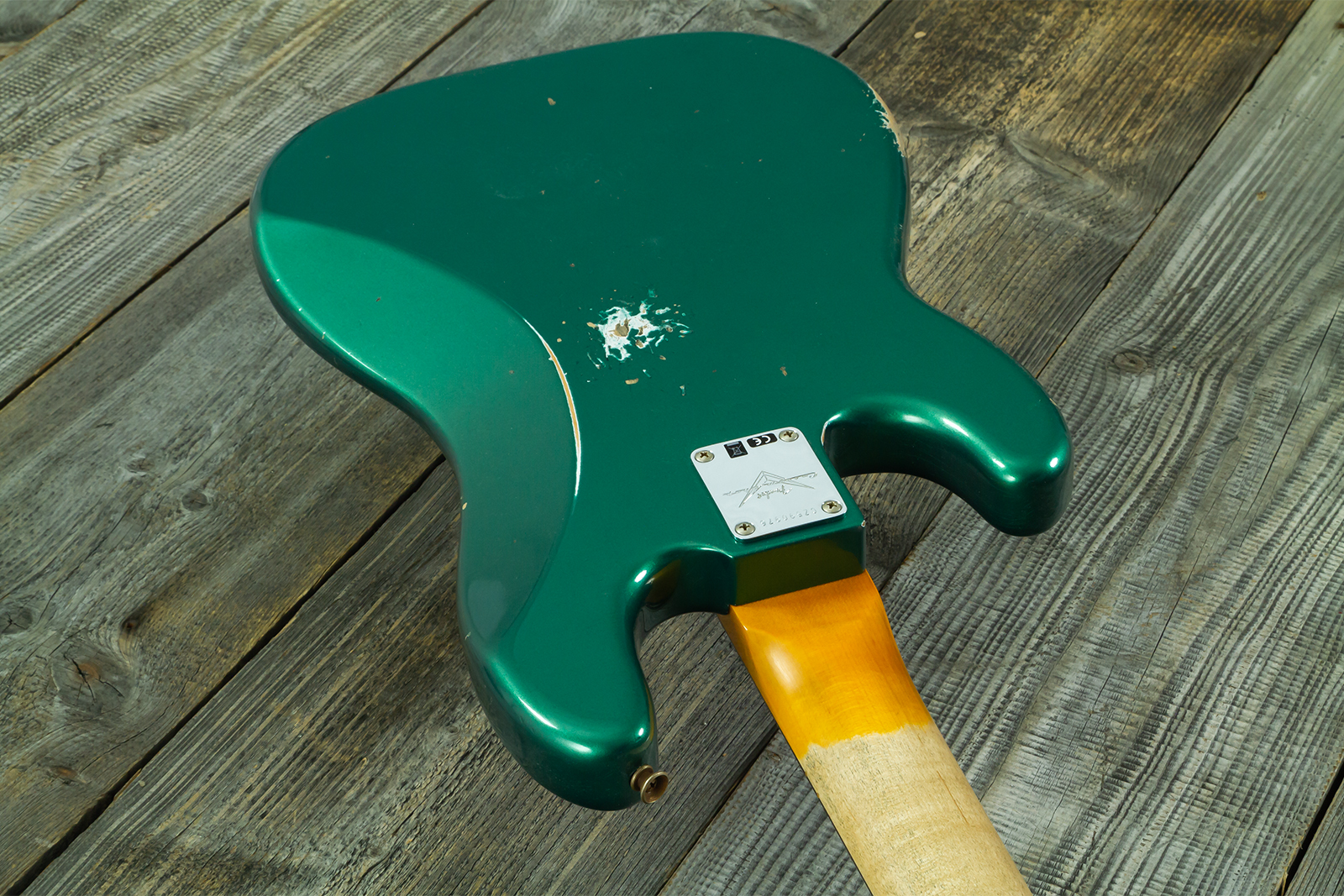 Fender Custom Shop Precision Bass 1960 Rw #cz590976 - Relic British Racing Green - Bajo eléctrico de cuerpo sólido - Variation 9
