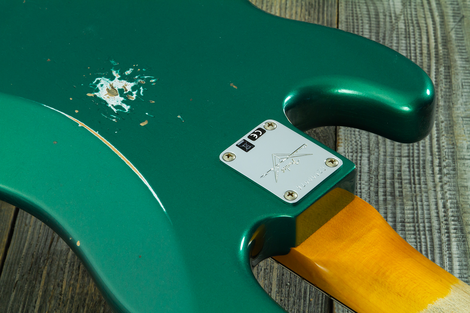 Fender Custom Shop Precision Bass 1960 Rw #cz590976 - Relic British Racing Green - Bajo eléctrico de cuerpo sólido - Variation 10