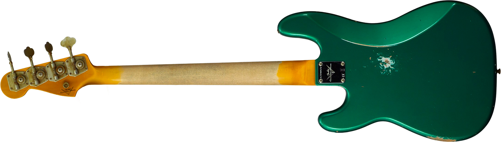 Fender Custom Shop Precision Bass 1960 Rw #cz590976 - Relic British Racing Green - Bajo eléctrico de cuerpo sólido - Variation 1