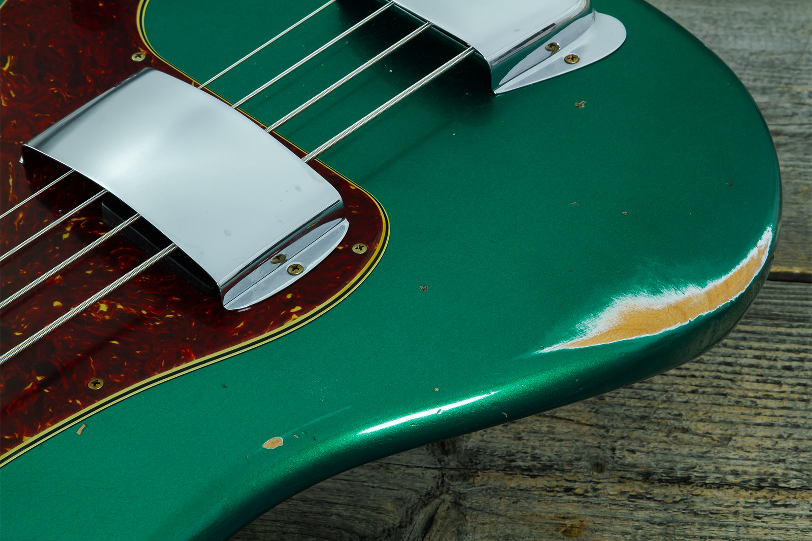 Fender Custom Shop Precision Bass 1960 Rw #cz590976 - Relic British Racing Green - Bajo eléctrico de cuerpo sólido - Variation 3