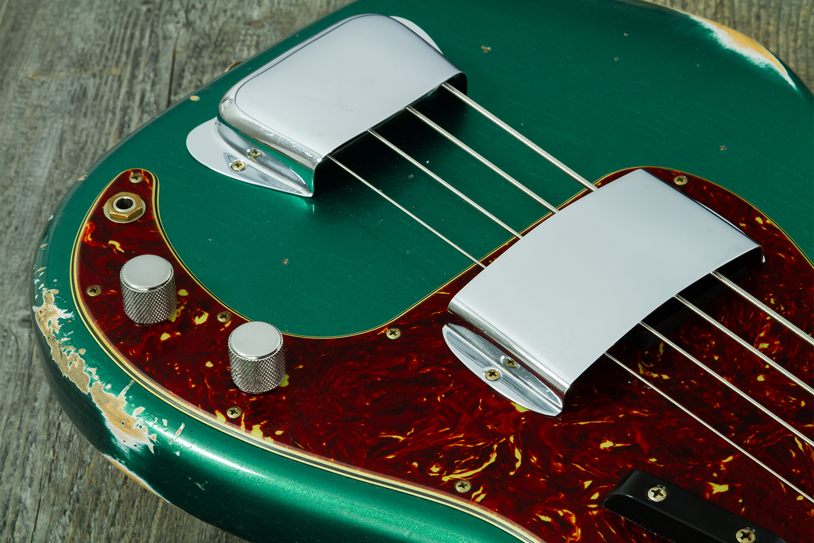 Fender Custom Shop Precision Bass 1960 Rw #cz590976 - Relic British Racing Green - Bajo eléctrico de cuerpo sólido - Variation 4