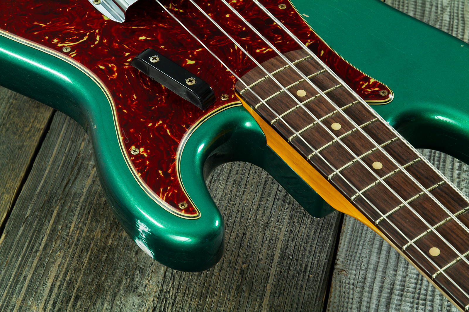 Fender Custom Shop Precision Bass 1960 Rw #cz590976 - Relic British Racing Green - Bajo eléctrico de cuerpo sólido - Variation 5
