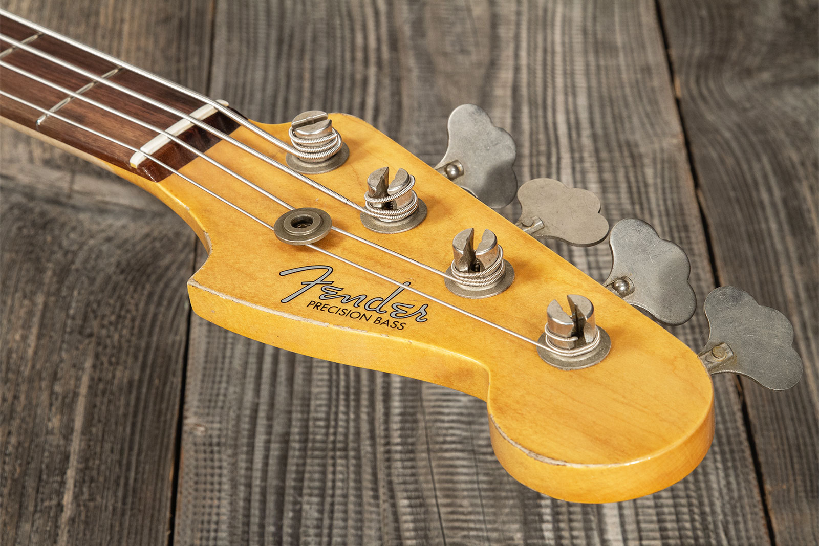 Fender Custom Shop Precision Bass 1960 Rw #r117926 - Heavy Relic Fiesta Red - Bajo eléctrico de cuerpo sólido - Variation 8
