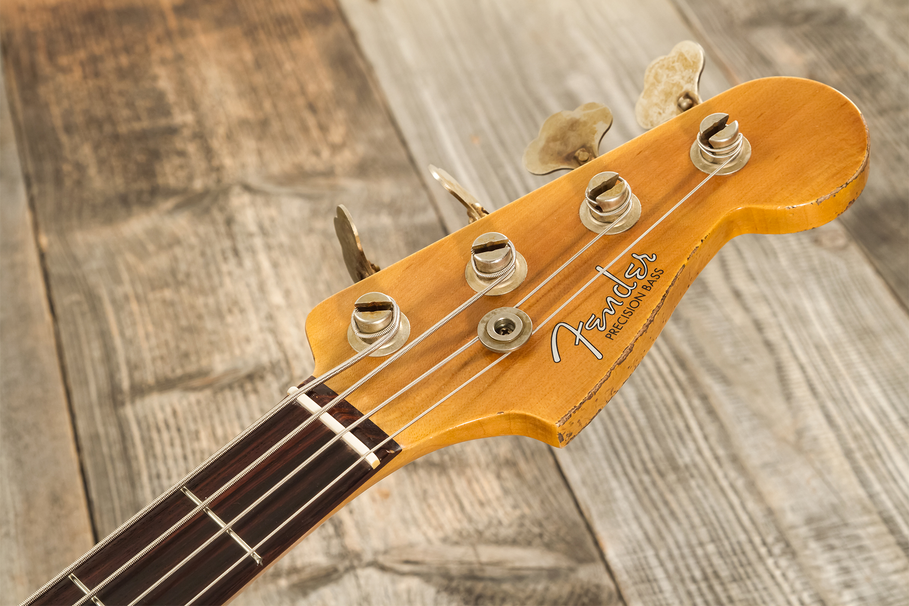 Fender Custom Shop Precision Bass 1960 Rw #r139029 - Heavy Relic Olympic White - Bajo eléctrico de cuerpo sólido - Variation 10