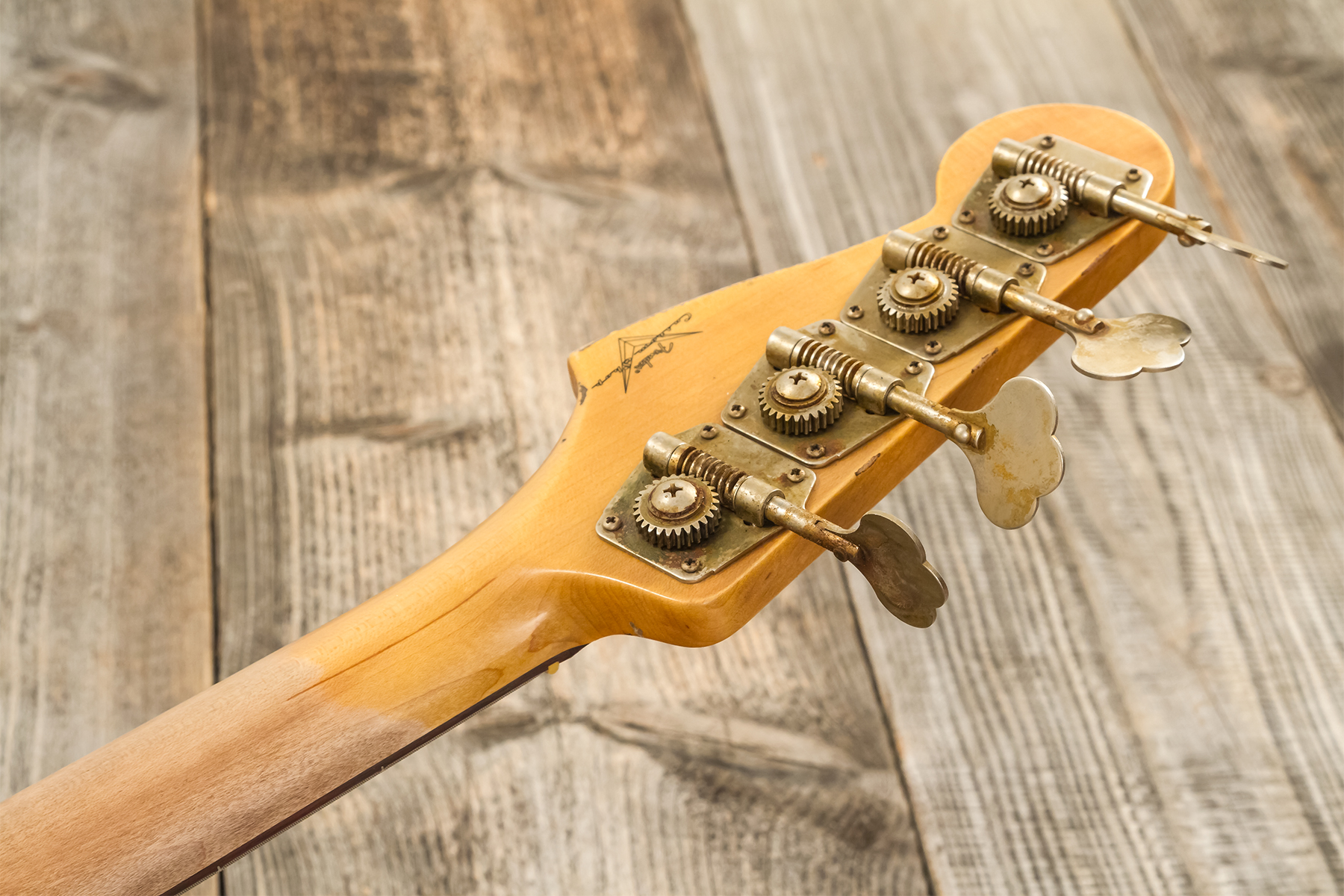 Fender Custom Shop Precision Bass 1960 Rw #r139029 - Heavy Relic Olympic White - Bajo eléctrico de cuerpo sólido - Variation 11