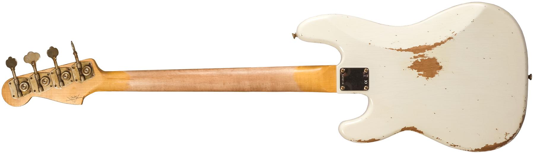 Fender Custom Shop Precision Bass 1960 Rw #r139029 - Heavy Relic Olympic White - Bajo eléctrico de cuerpo sólido - Variation 2