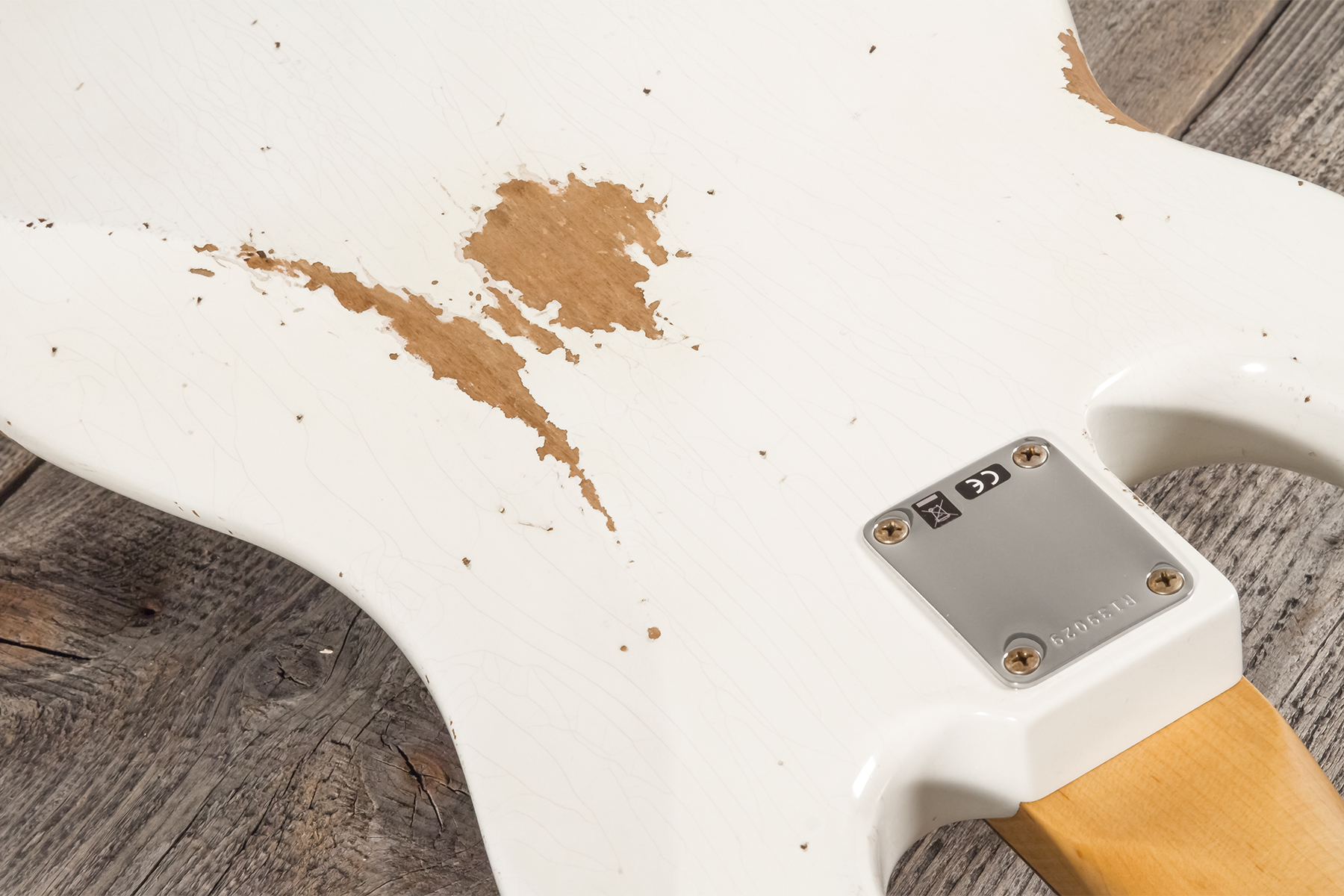 Fender Custom Shop Precision Bass 1960 Rw #r139029 - Heavy Relic Olympic White - Bajo eléctrico de cuerpo sólido - Variation 8