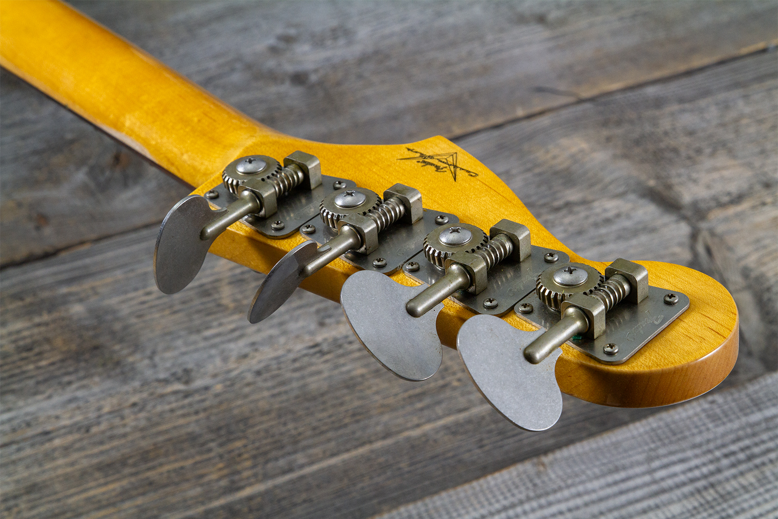 Fender Custom Shop Precision Bass 1960 Rw #r140276 - Journeyman Relic White Blonde - Bajo eléctrico de cuerpo sólido - Variation 10