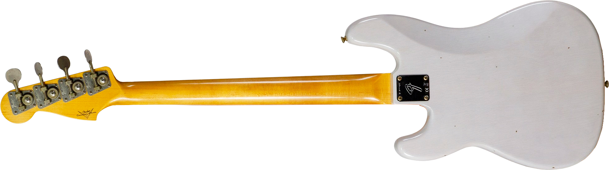 Fender Custom Shop Precision Bass 1960 Rw #r140276 - Journeyman Relic White Blonde - Bajo eléctrico de cuerpo sólido - Variation 1