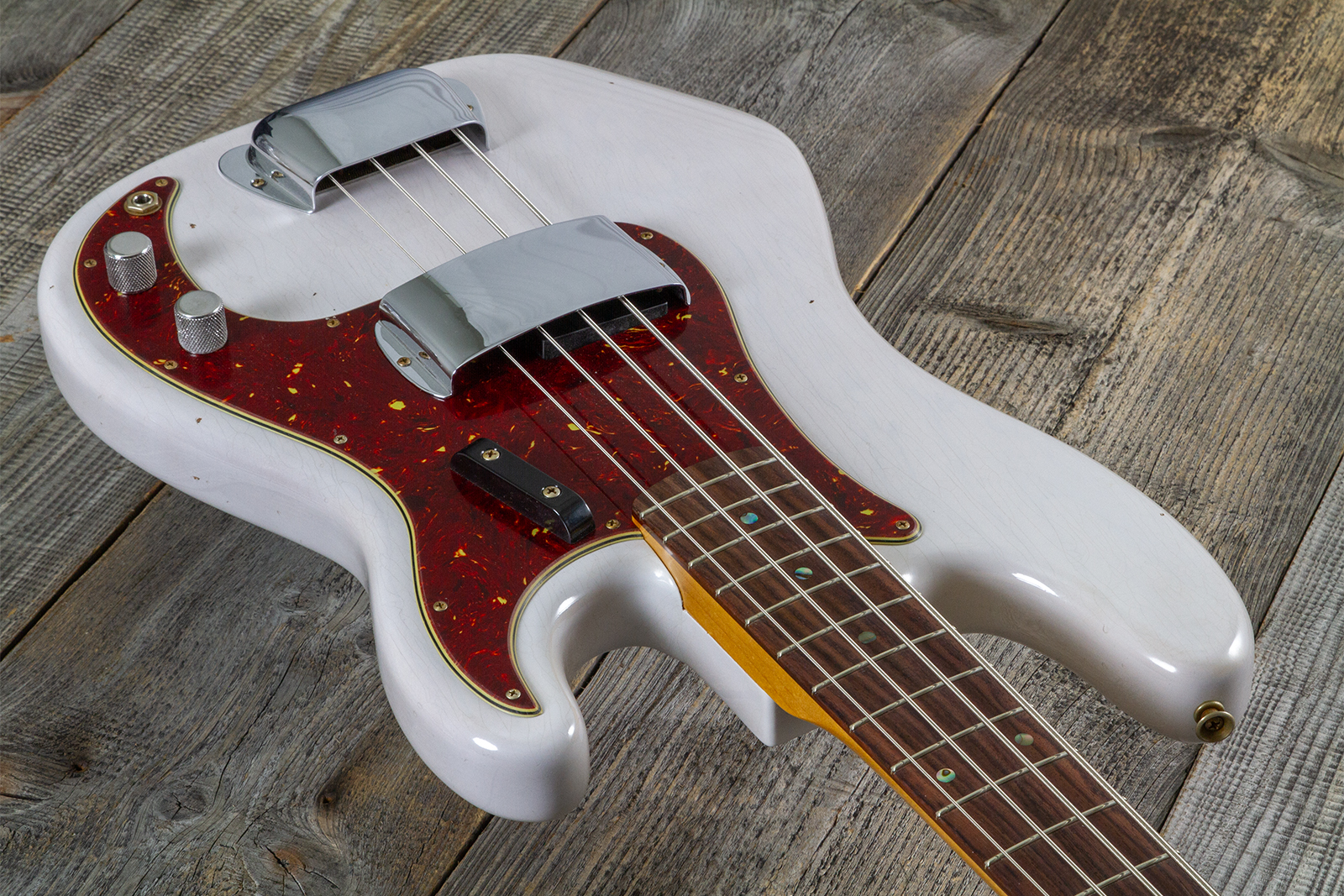 Fender Custom Shop Precision Bass 1960 Rw #r140276 - Journeyman Relic White Blonde - Bajo eléctrico de cuerpo sólido - Variation 2