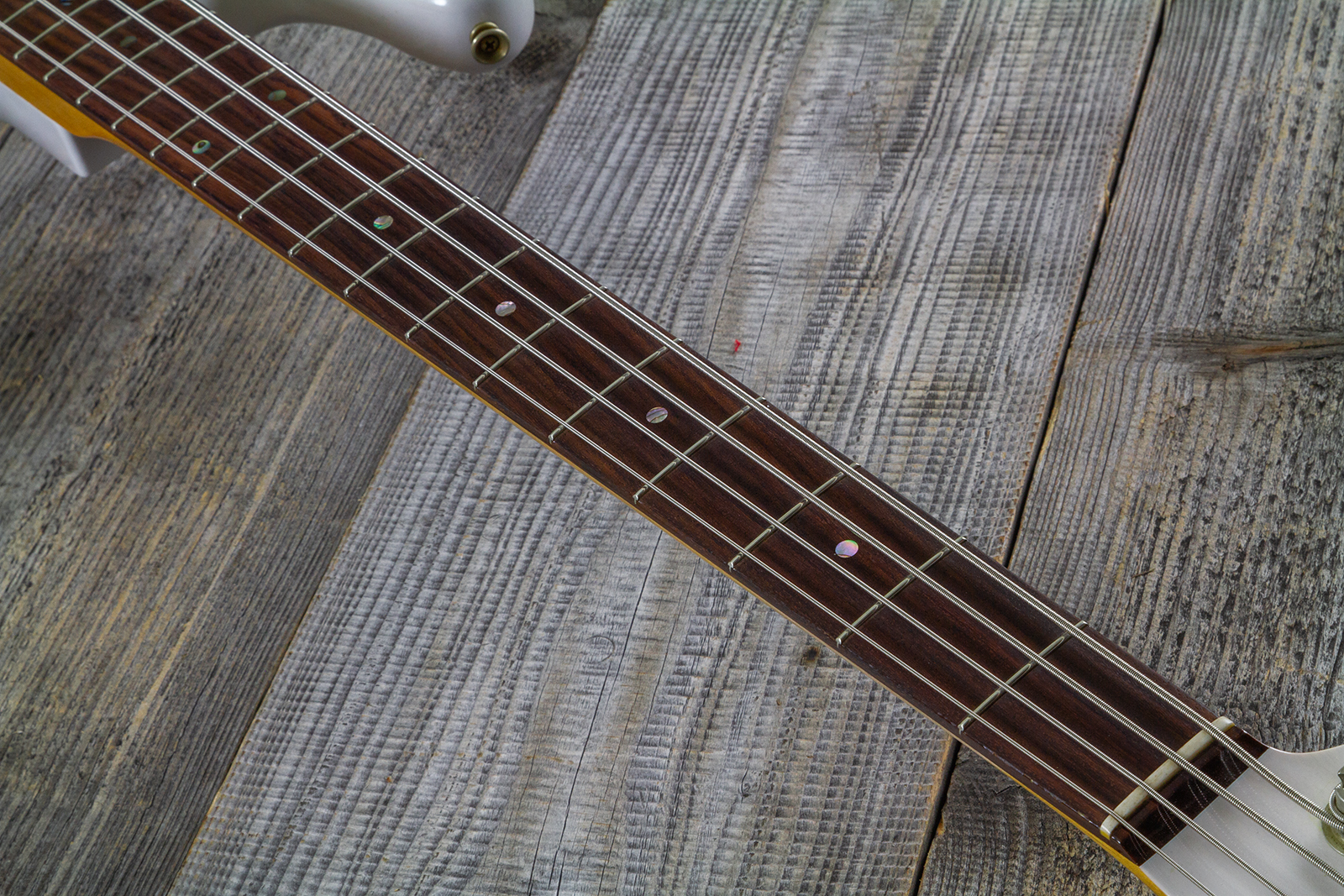 Fender Custom Shop Precision Bass 1960 Rw #r140276 - Journeyman Relic White Blonde - Bajo eléctrico de cuerpo sólido - Variation 5