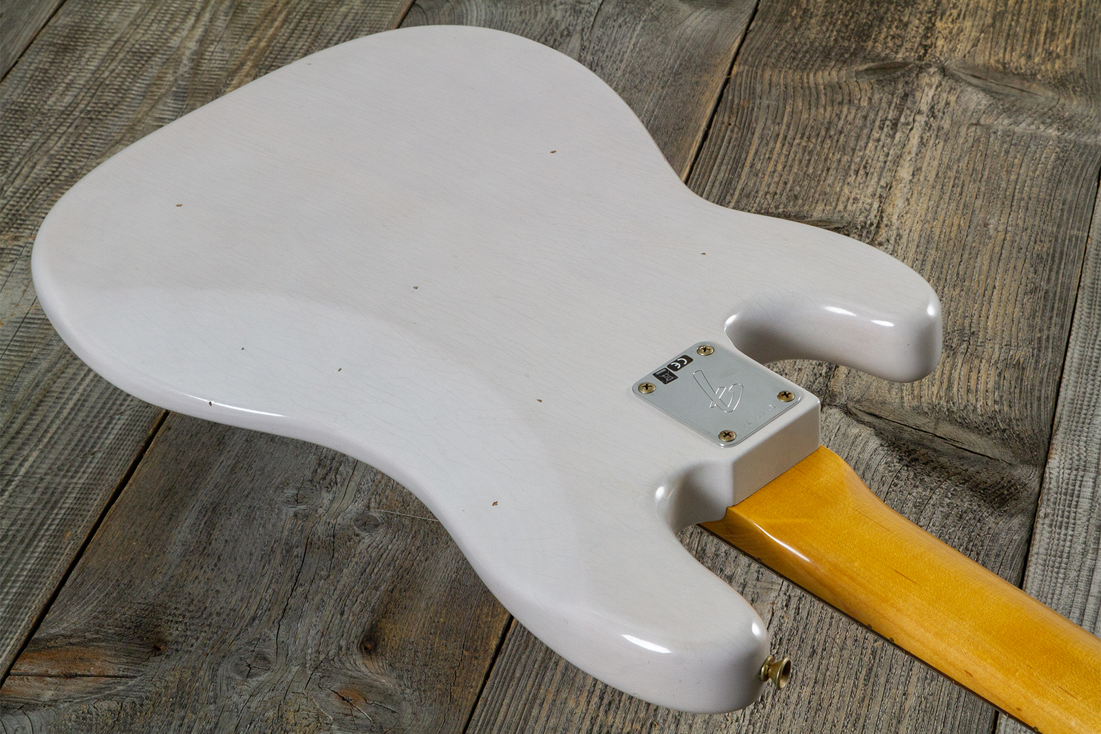 Fender Custom Shop Precision Bass 1960 Rw #r140276 - Journeyman Relic White Blonde - Bajo eléctrico de cuerpo sólido - Variation 7