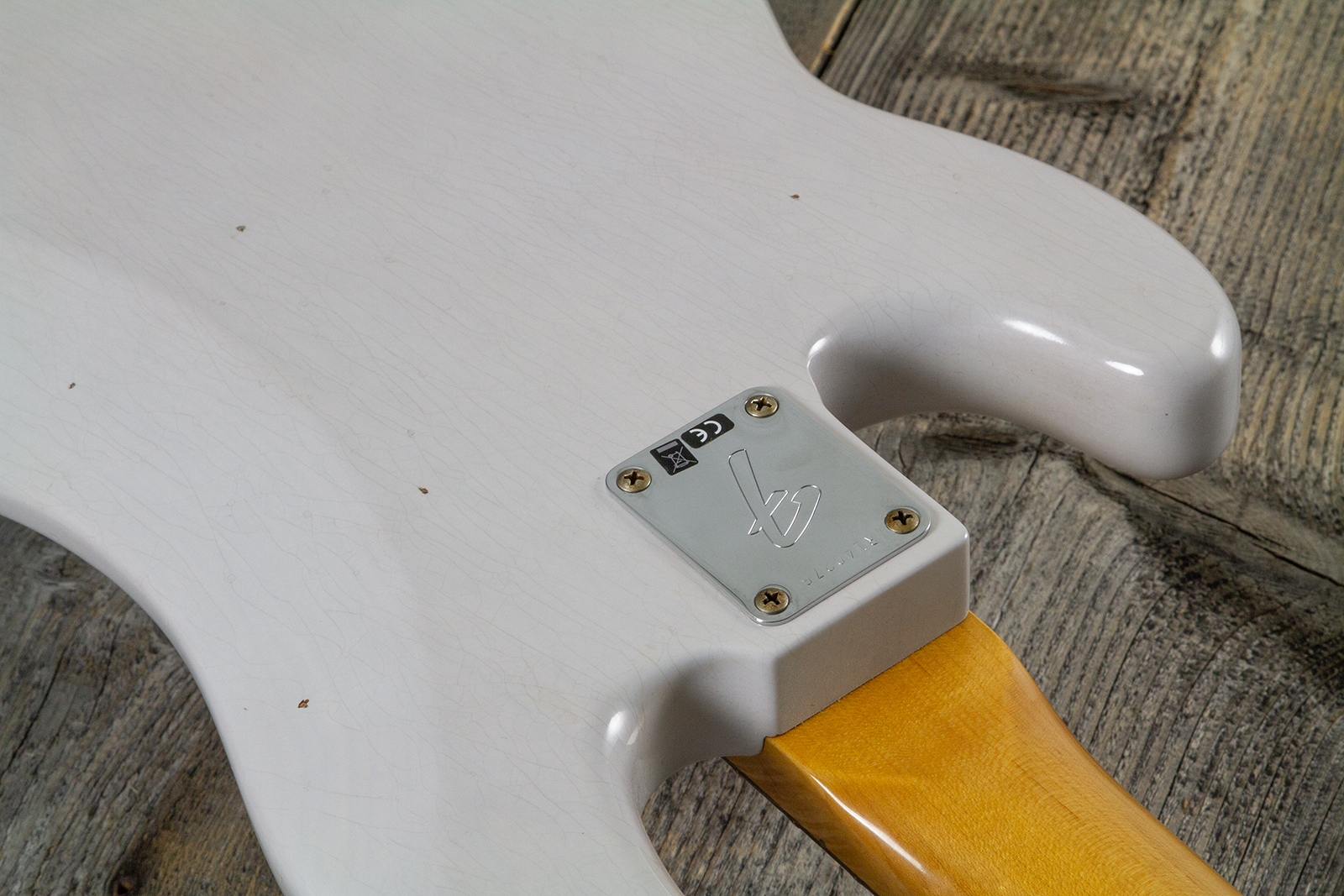 Fender Custom Shop Precision Bass 1960 Rw #r140276 - Journeyman Relic White Blonde - Bajo eléctrico de cuerpo sólido - Variation 8