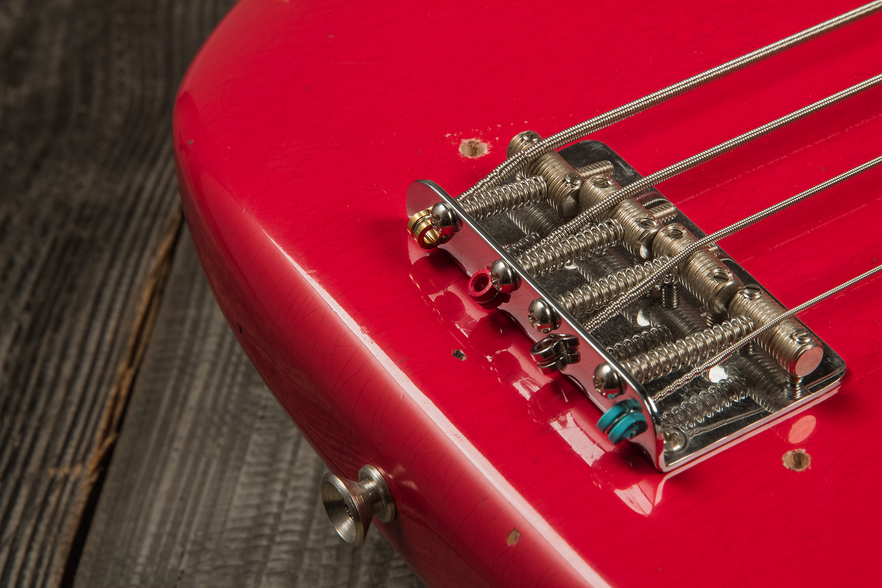 Fender Custom Shop Precision Bass 1962 Rw #r126357 - Journeyman Relic Fiesta Red - Bajo eléctrico de cuerpo sólido - Variation 6