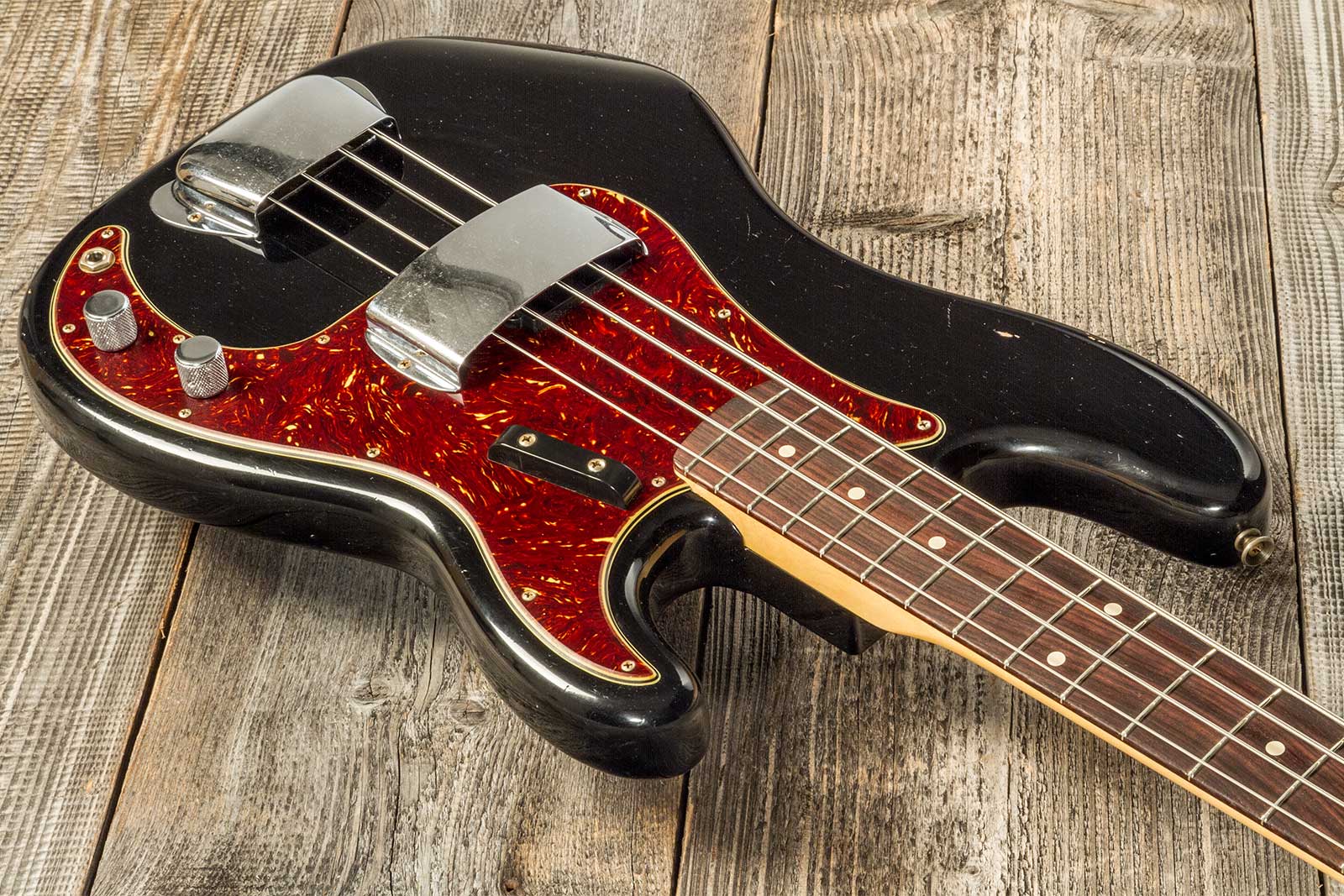 Fender Custom Shop Precision Bass 1962 Rw #r133798 - Journey Man Relic Black - Bajo eléctrico de cuerpo sólido - Variation 2