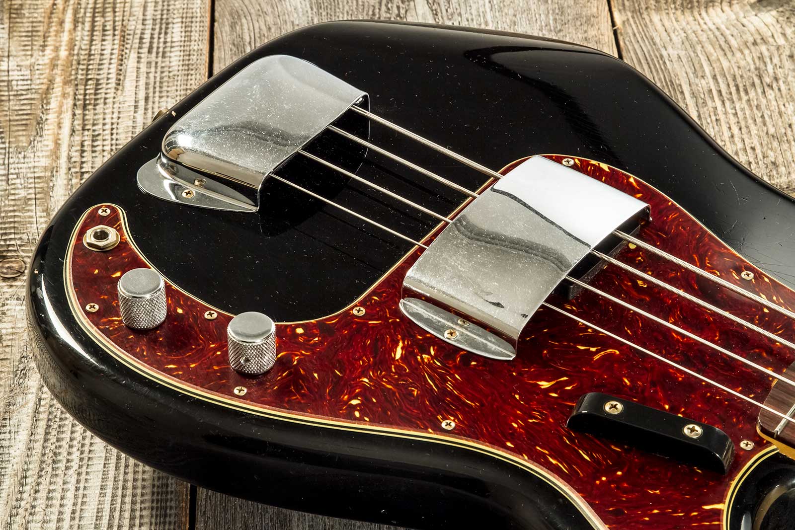 Fender Custom Shop Precision Bass 1962 Rw #r133798 - Journey Man Relic Black - Bajo eléctrico de cuerpo sólido - Variation 3