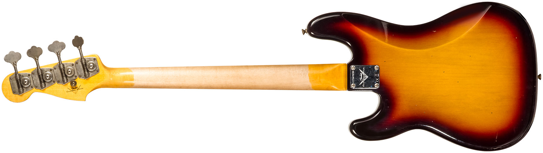 Fender Custom Shop Precision Bass 1963 Rw #cz56919 - Journeyman Relic 3-color Sunburst - Bajo eléctrico de cuerpo sólido - Variation 1
