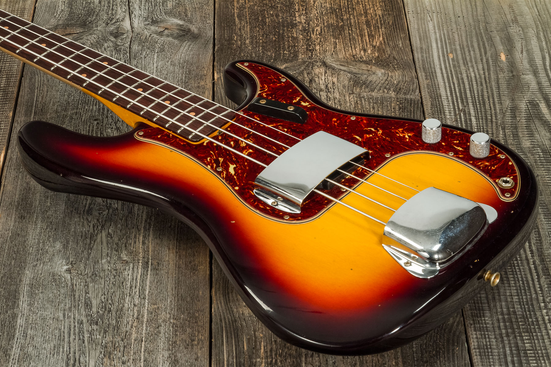 Fender Custom Shop Precision Bass 1963 Rw #cz56919 - Journeyman Relic 3-color Sunburst - Bajo eléctrico de cuerpo sólido - Variation 3