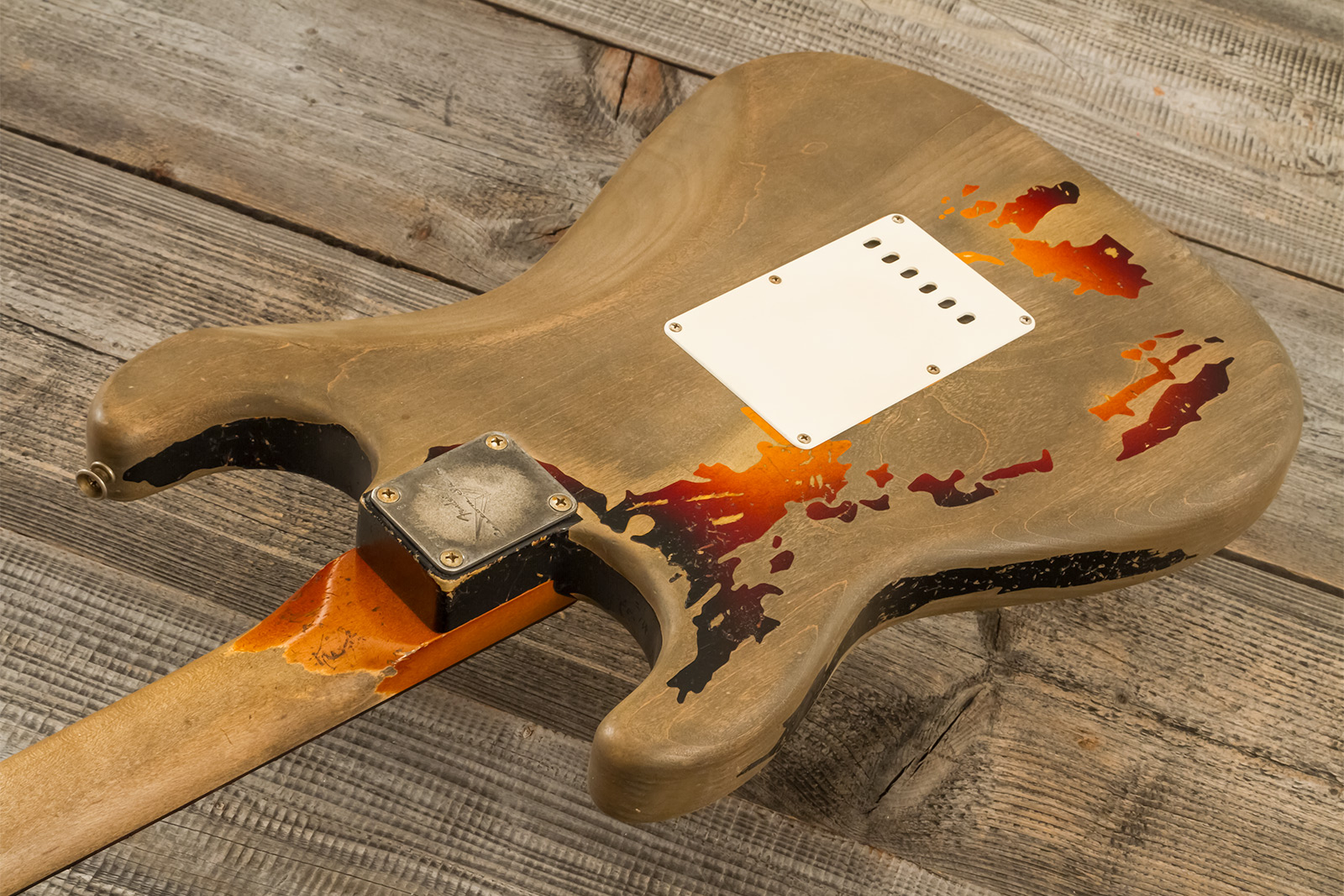 Fender Custom Shop Rory Gallagher Strat Masterbuilt D.wilson Signature 3s Trem Rw #cz574478 - Heavy Relic 3-color Sunburst - Guitarra eléctrica con fo