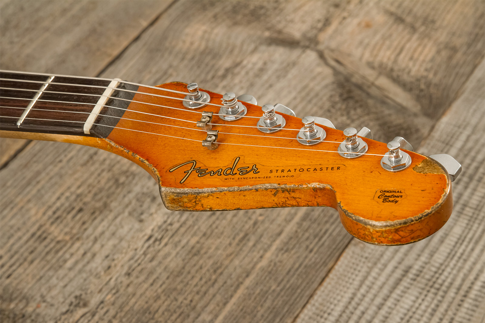 Fender Custom Shop Rory Gallagher Strat Masterbuilt D.wilson Signature 3s Trem Rw #cz574478 - Heavy Relic 3-color Sunburst - Guitarra eléctrica con fo