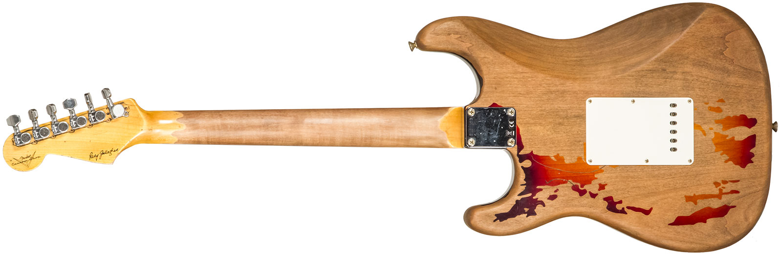 Fender Custom Shop Rory Gallagher Strat Masterbuilt D.wilson Signature 3s Trem Rw - Heavy Relic 3-color Sunburst - Guitarra eléctrica con forma de str