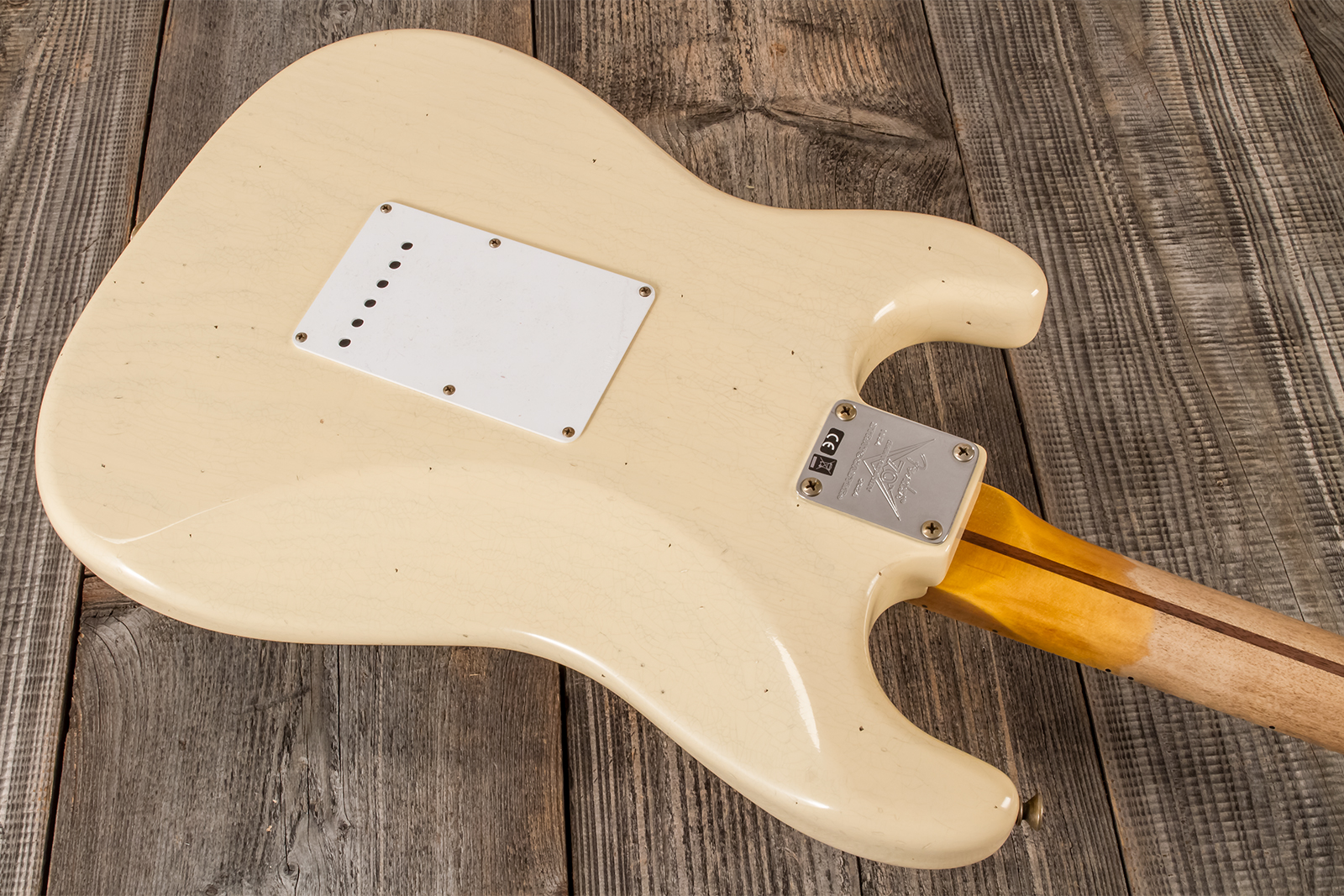 Fender Custom Shop Strat 1954 70th Anniv. 3s Trem Mn #xn4409 - Journeyman Relic Vintage Blonde - Guitarra eléctrica con forma de str. - Variation 6