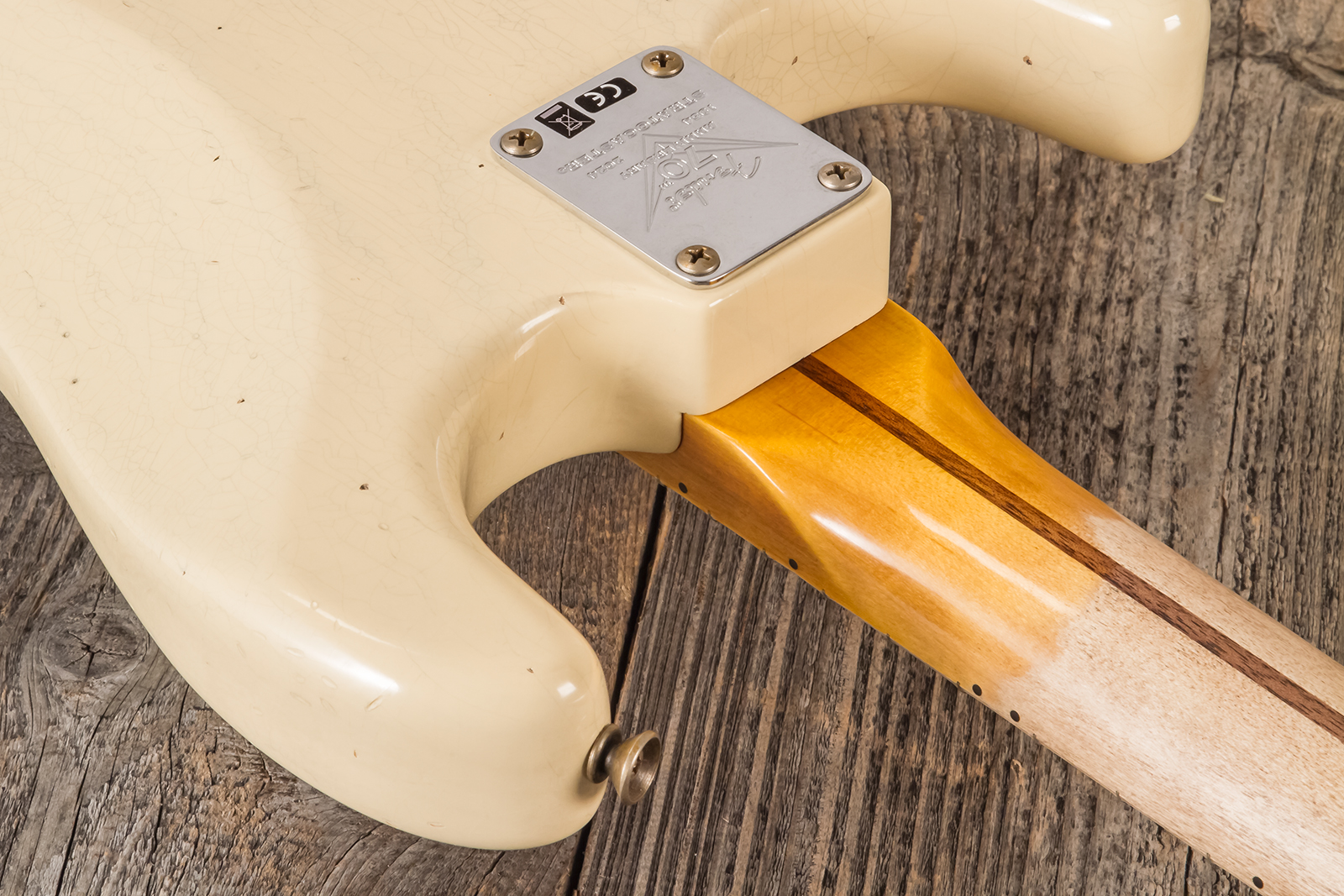 Fender Custom Shop Strat 1954 70th Anniv. 3s Trem Mn #xn4409 - Journeyman Relic Vintage Blonde - Guitarra eléctrica con forma de str. - Variation 8
