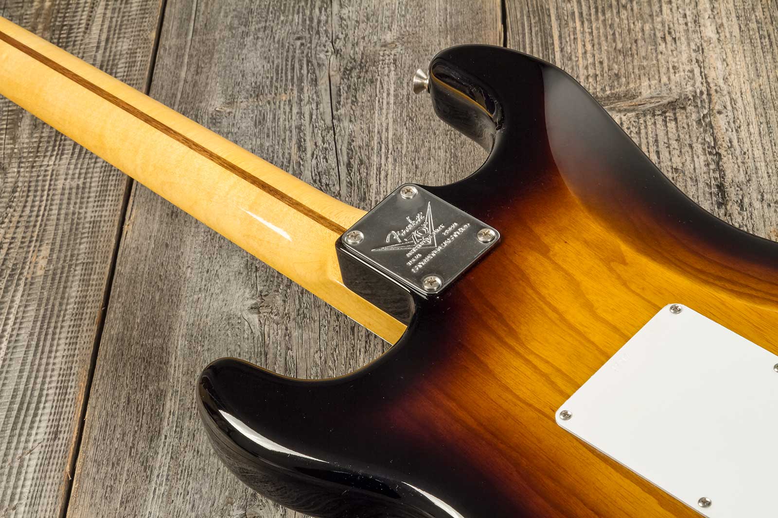 Fender Custom Shop Strat 1954 70th Anniv. 3s Trem Mn #xn4597 - Time Capsule Wide Fade 2-color Sunburst - Guitarra eléctrica con forma de str. - Variat