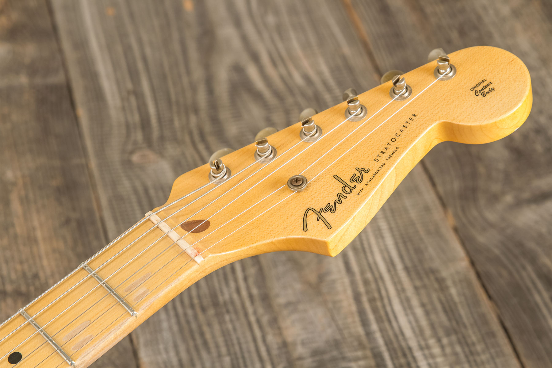 Fender Custom Shop Strat 1954 70th Anniv. 3s Trem Mn #xn4912 - Journeyman Relic Vintage Blonde - Guitarra eléctrica con forma de str. - Variation 11