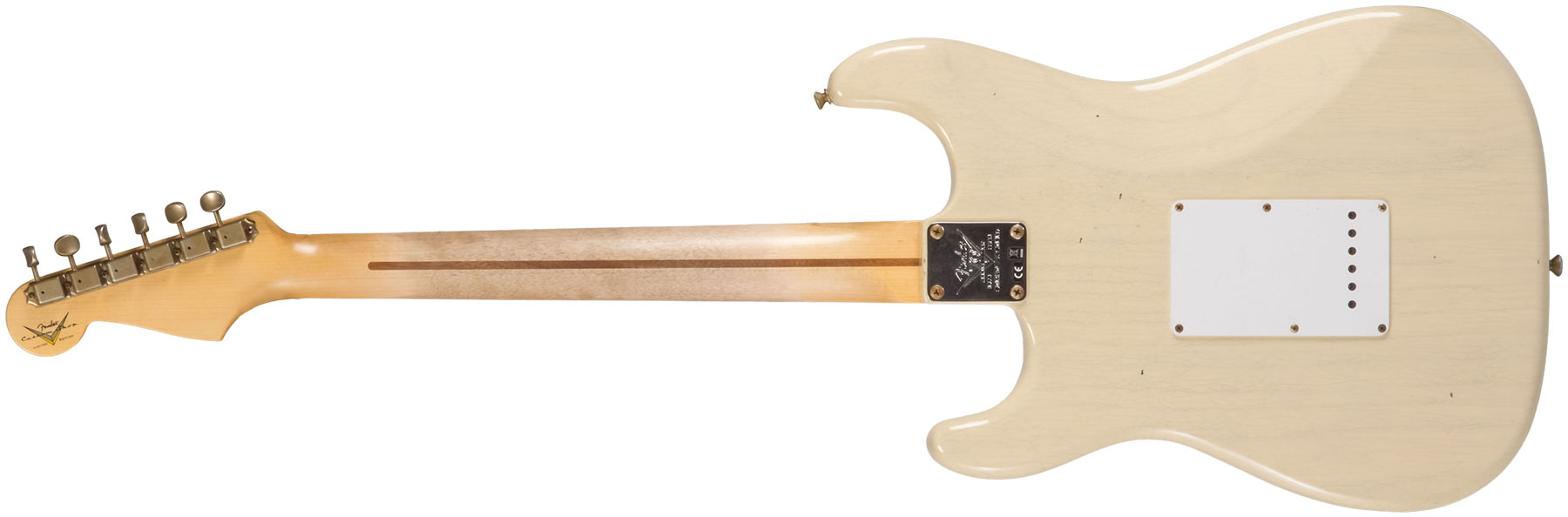 Fender Custom Shop Strat 1954 70th Anniv. 3s Trem Mn #xn4912 - Journeyman Relic Vintage Blonde - Guitarra eléctrica con forma de str. - Variation 2