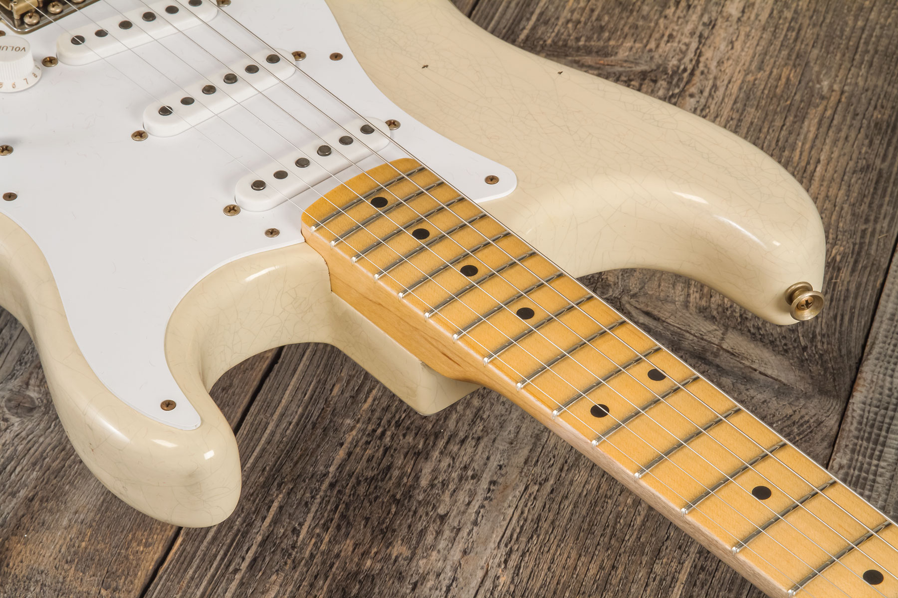 Fender Custom Shop Strat 1954 70th Anniv. 3s Trem Mn #xn4912 - Journeyman Relic Vintage Blonde - Guitarra eléctrica con forma de str. - Variation 5