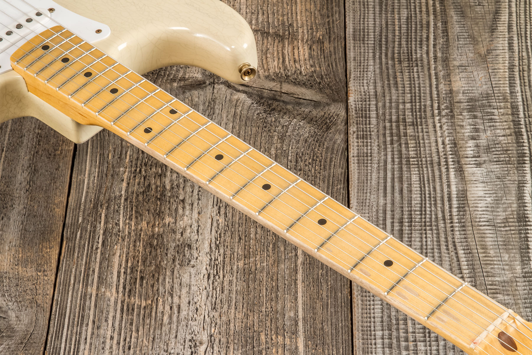 Fender Custom Shop Strat 1954 70th Anniv. 3s Trem Mn #xn4912 - Journeyman Relic Vintage Blonde - Guitarra eléctrica con forma de str. - Variation 6