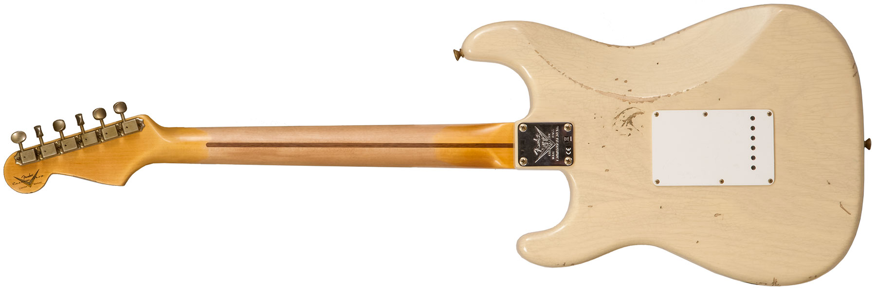 Fender Custom Shop Strat 1954 70th Anniv. 3s Trem Mn #xn5051 - Relic Vintage Blonde - Guitarra eléctrica con forma de str. - Variation 1