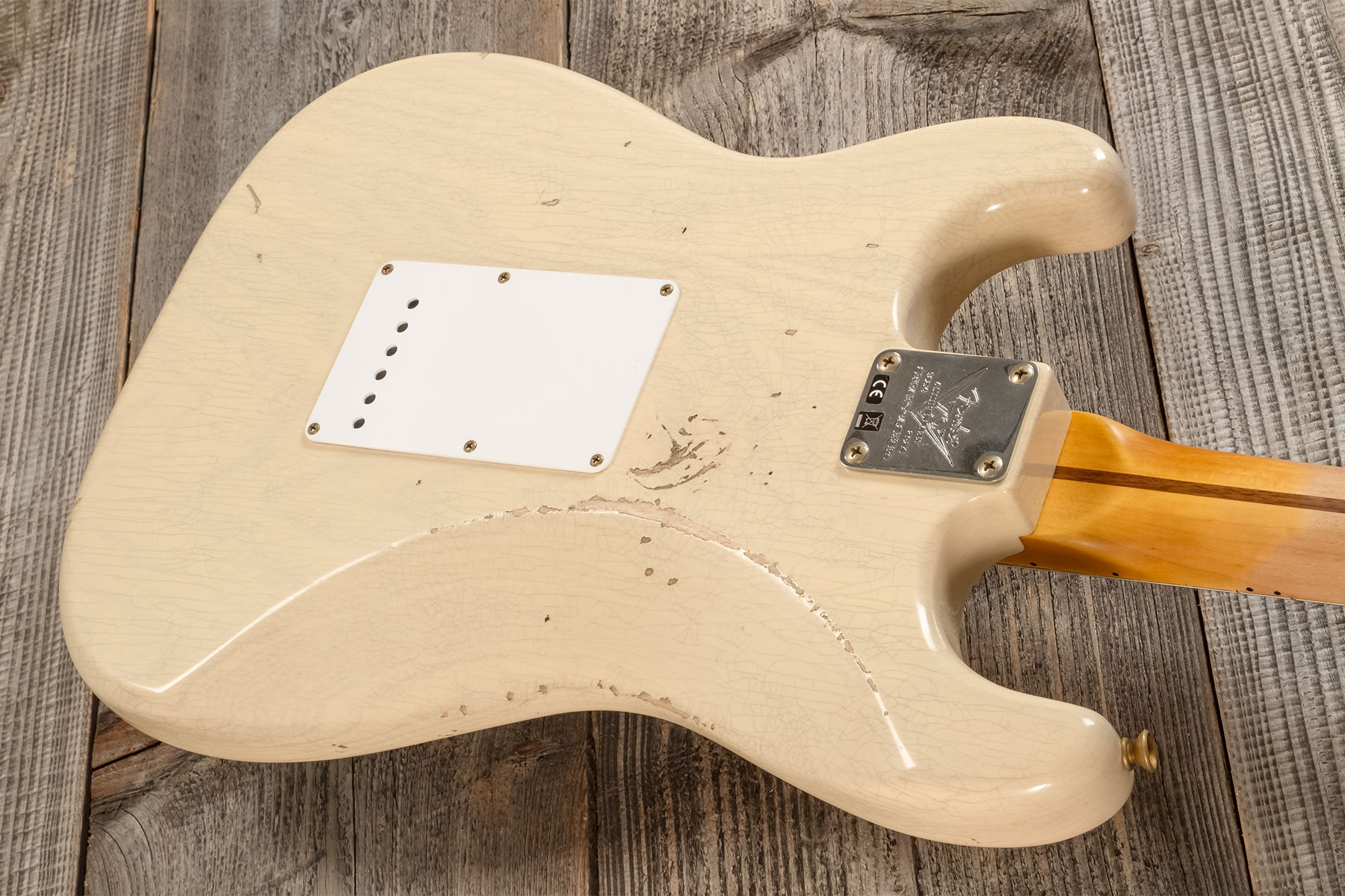 Fender Custom Shop Strat 1954 70th Anniv. 3s Trem Mn #xn5051 - Relic Vintage Blonde - Guitarra eléctrica con forma de str. - Variation 6