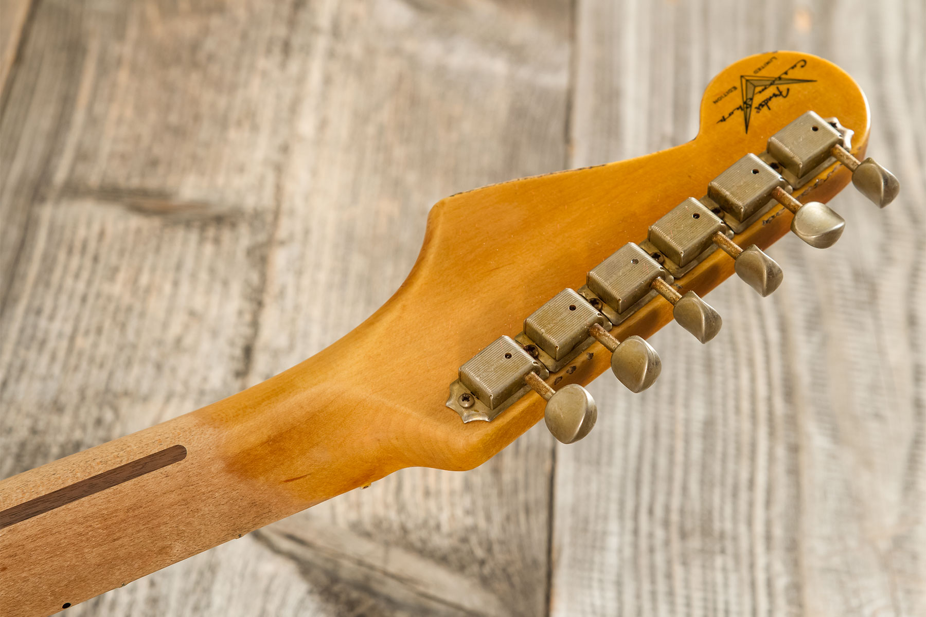 Fender Custom Shop Strat 1954 70th Anniv. 3s Trem Mn #xn5052 - Relic Vintage Blonde - Guitarra eléctrica con forma de str. - Variation 10