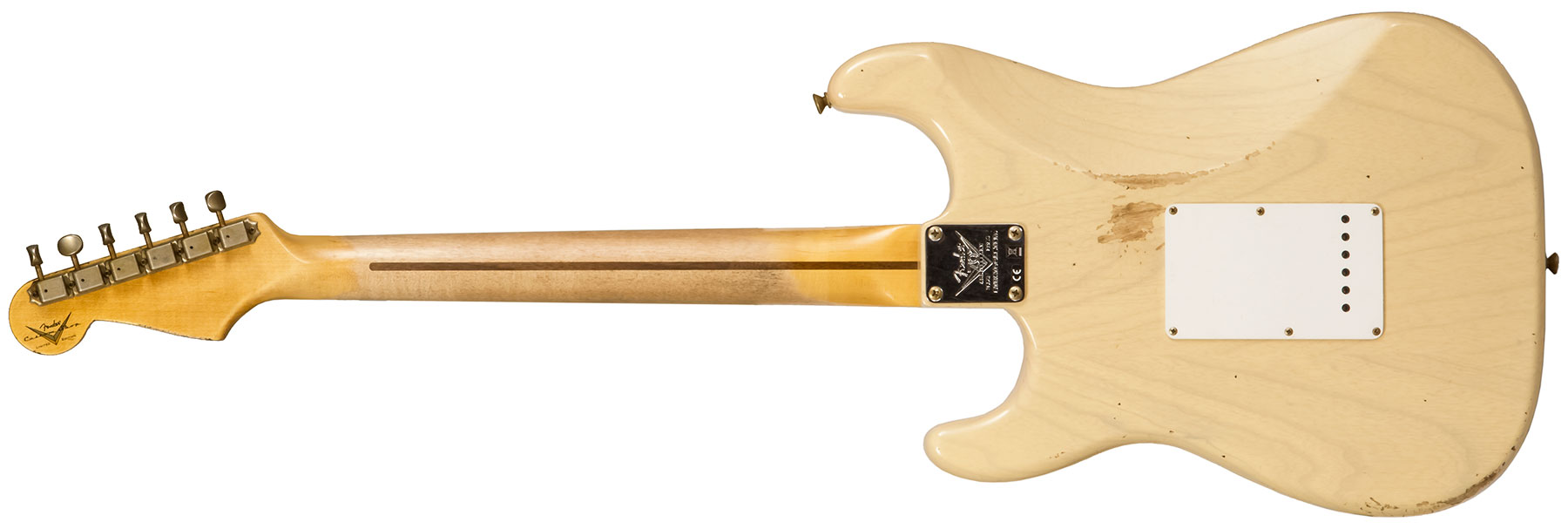 Fender Custom Shop Strat 1954 70th Anniv. 3s Trem Mn #xn5052 - Relic Vintage Blonde - Guitarra eléctrica con forma de str. - Variation 1